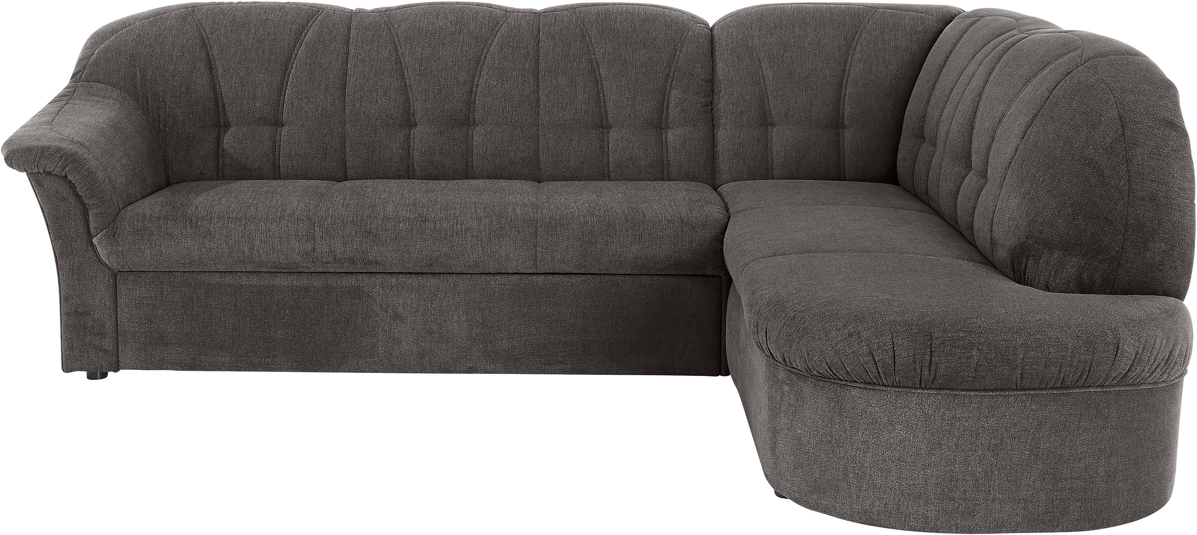 DOMO collection Ecksofa »Pegnitz, elegante Rückensteppung, zeitlose Formensprache, L-Form«, wahlweise mit Bettfunktion