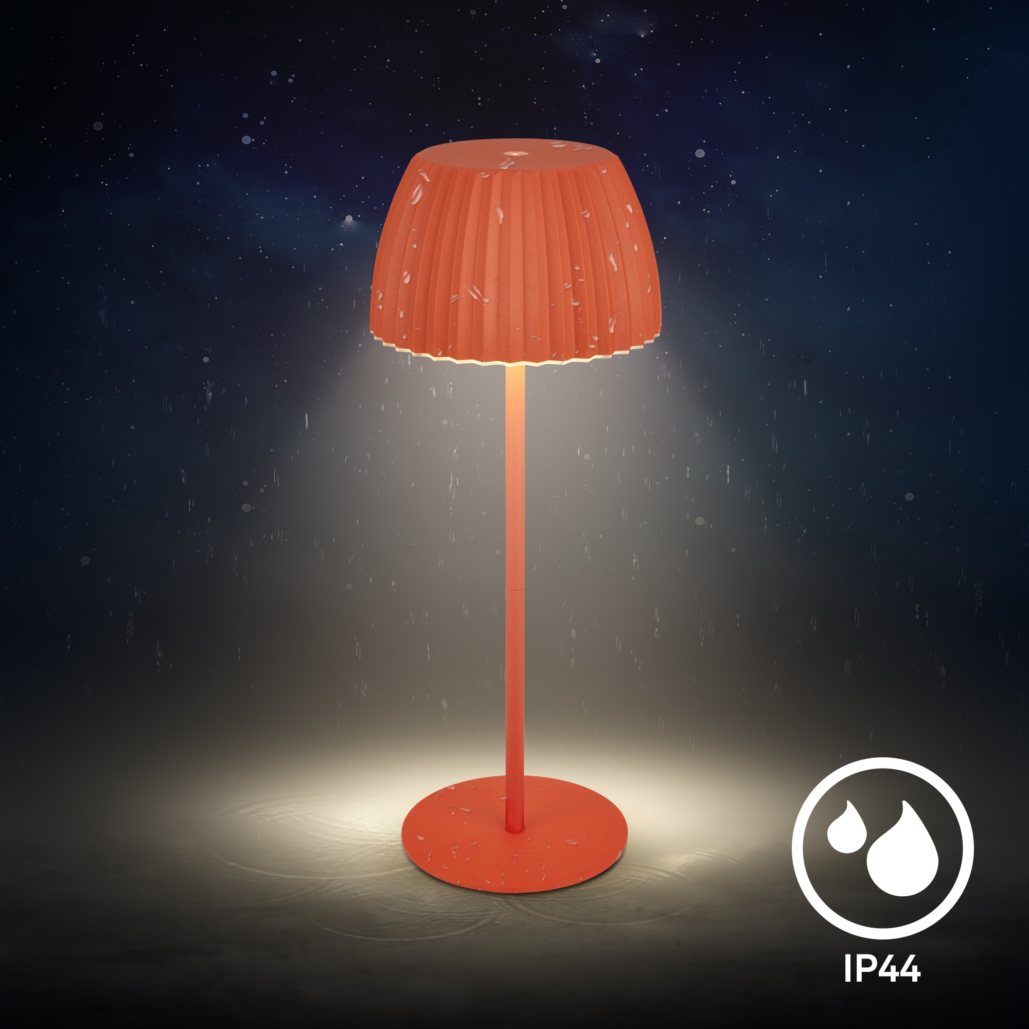 Briloner Leuchten LED Tischleuchte »Akku LED Tischleuchte, orange«