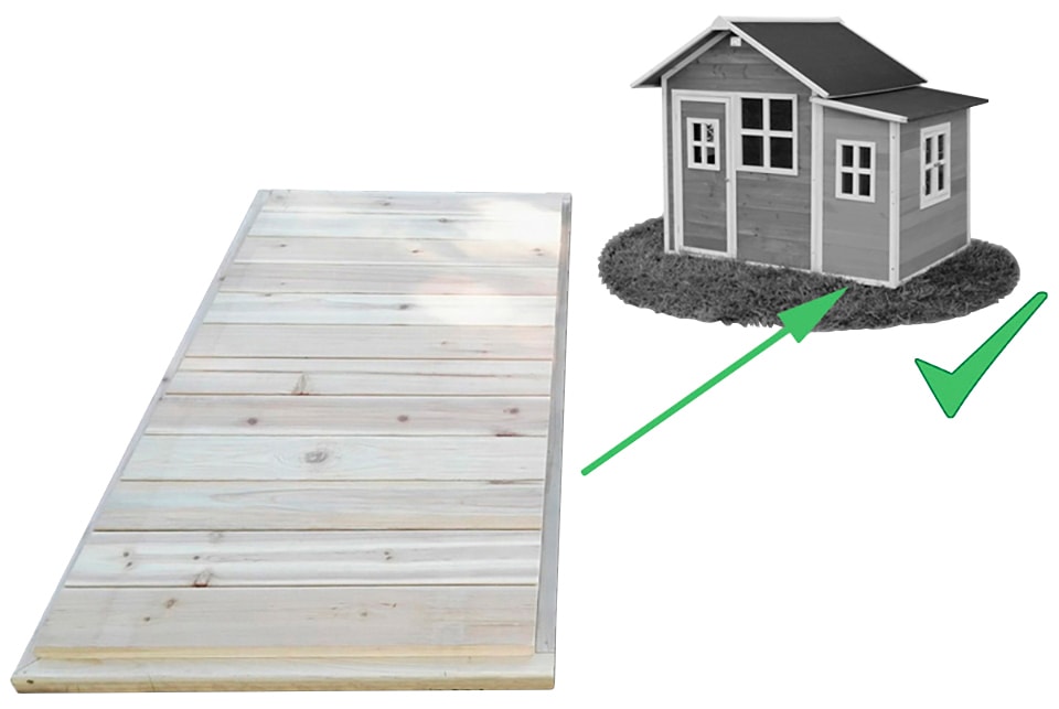 EXIT Gartenhaus-Fußboden »Loft 150«, für Spielhaus-Anbau