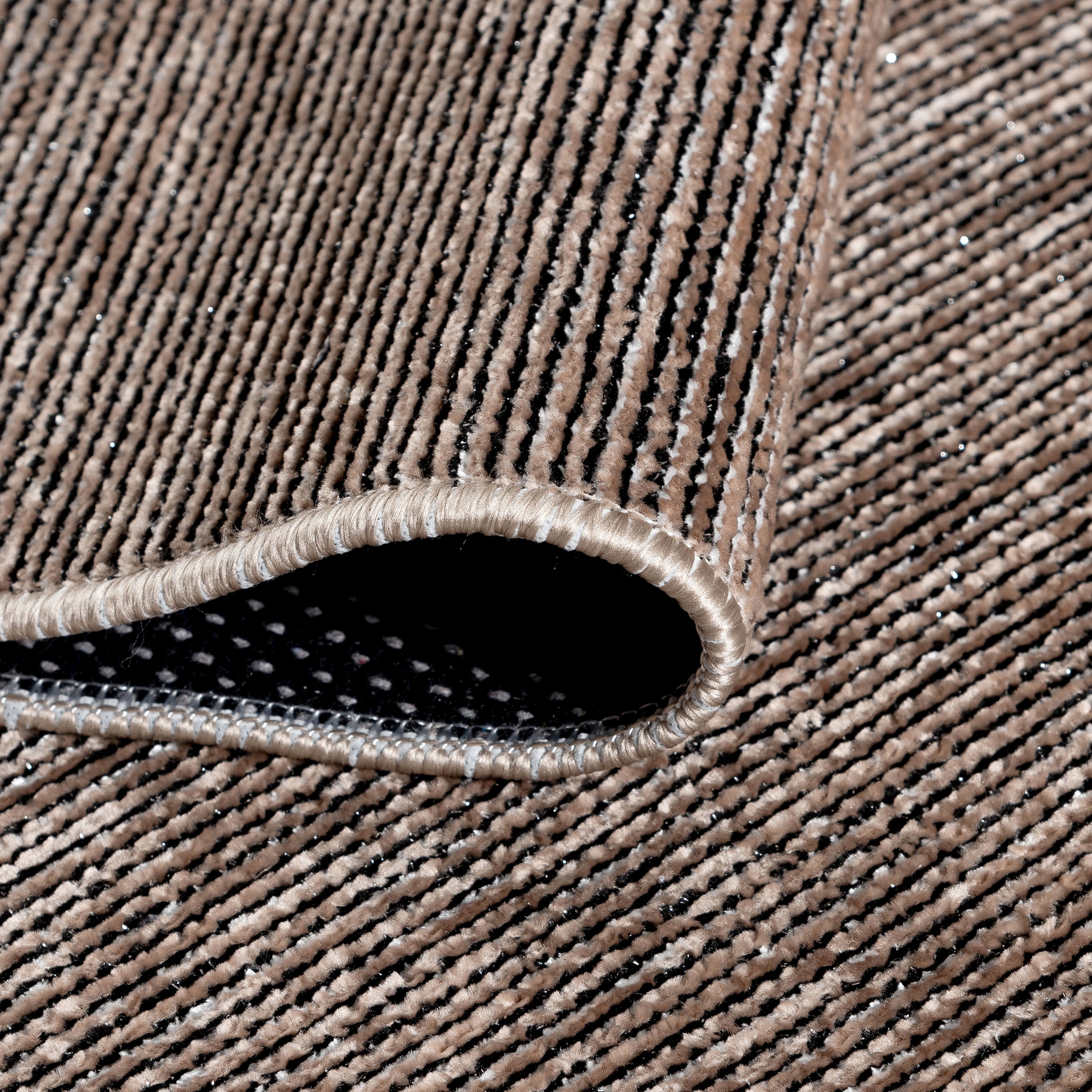 Sehrazat Teppich »Stela«, rechteckig, 5 mm Höhe, waschbar, Flachgewebe, mit Fransen und Chenille