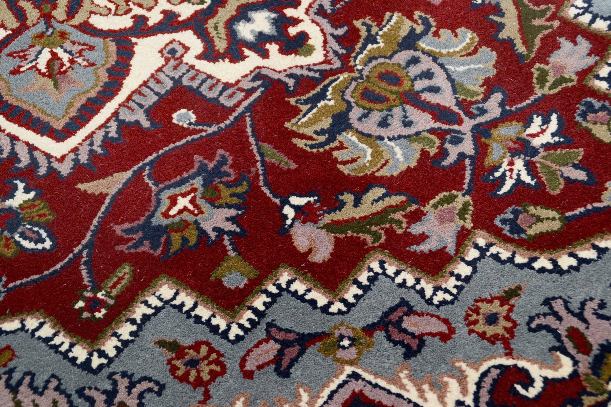 THEKO Wollteppich »Royal Heriz«, rund, 14 mm Höhe, reine Wolle, Orient-Optik, ideal im Wohnzimmer & Schlafzimmer