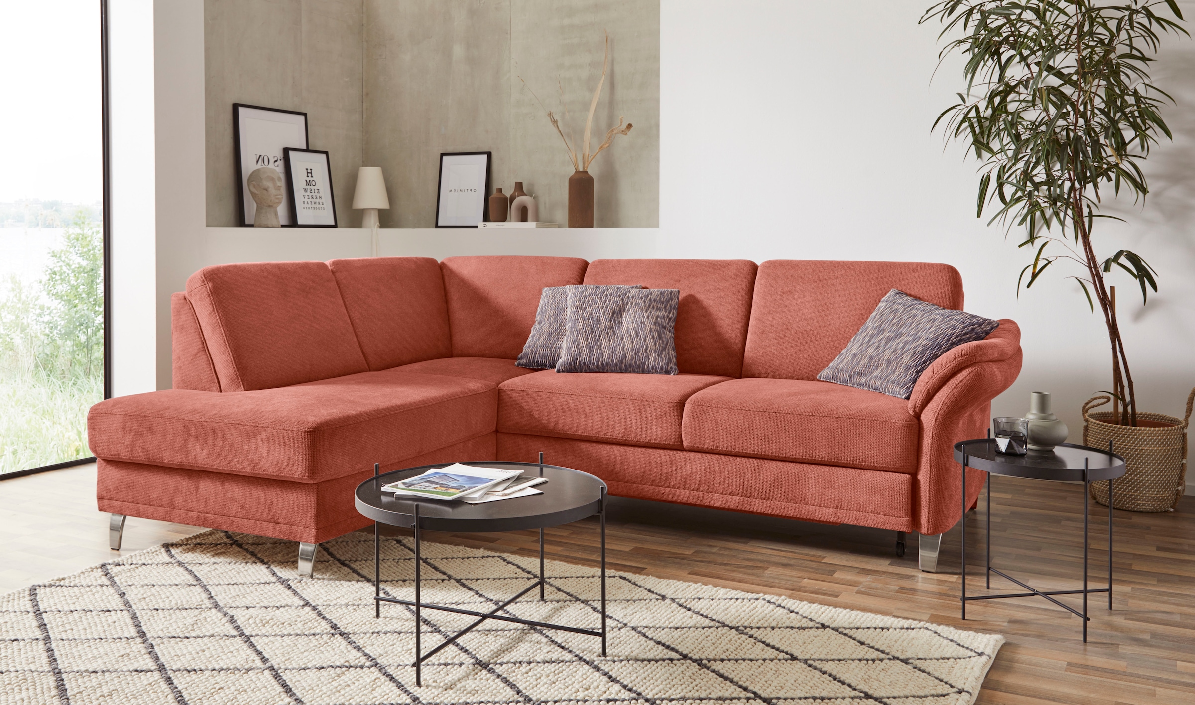 sit&more Ecksofa "Clio L-Form", wahlweise mit Bettfunktion und Bettkasten, günstig online kaufen