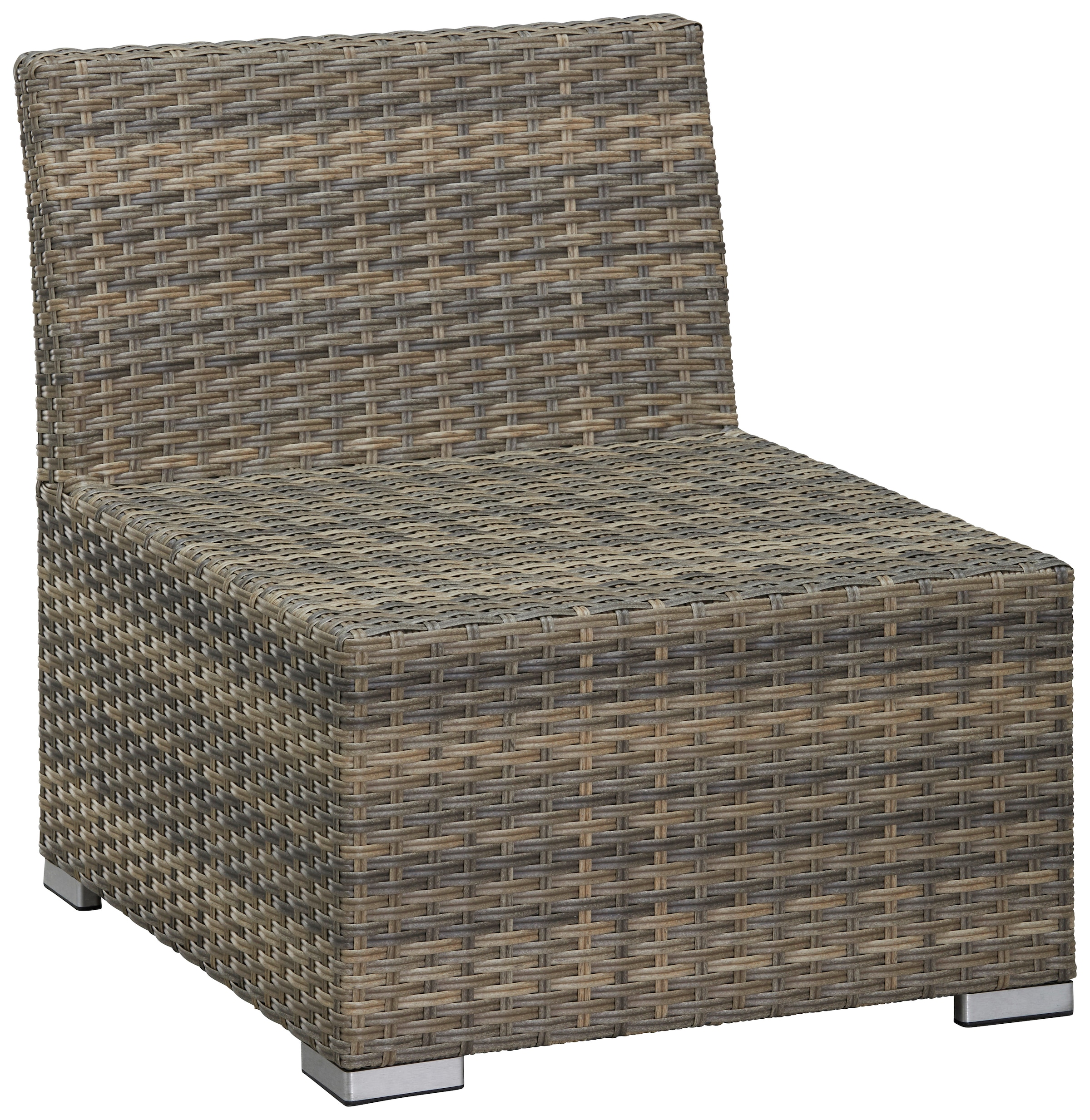 KONIFERA Gartenlounge-Set »Hawaii Premium«, (Set, 19 tlg., 1x3erSofa, 2xSessel, 1xHocker, 1xBeistelltisch, 1xTisch 111x54x59cm), mit aufklappbarem Dach und zur Sonneninsel umbaubar, Aluminium