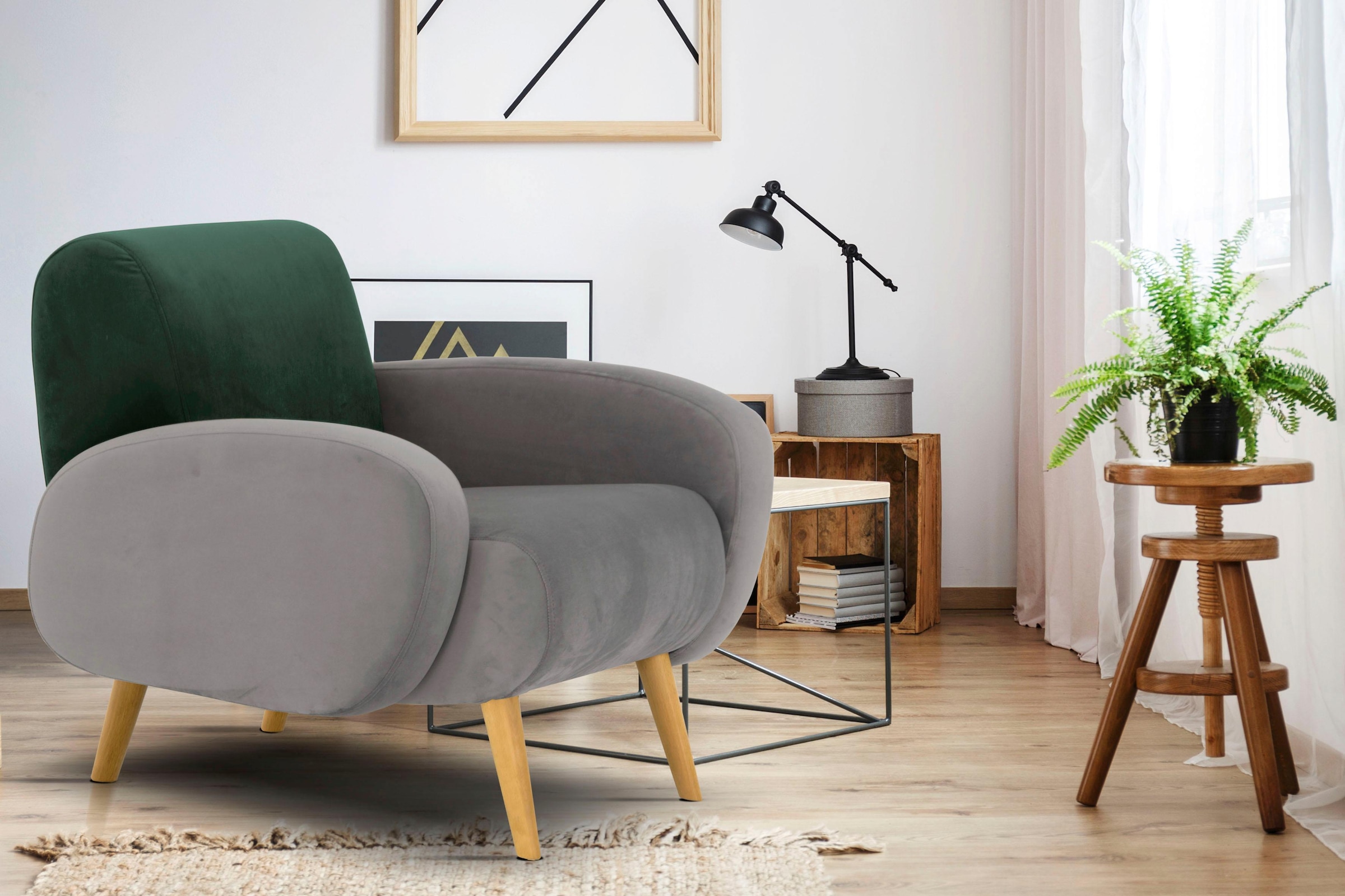 »Tox«, bestellen stylischer online Home außergewöhnlicher Optik Sessel in affaire