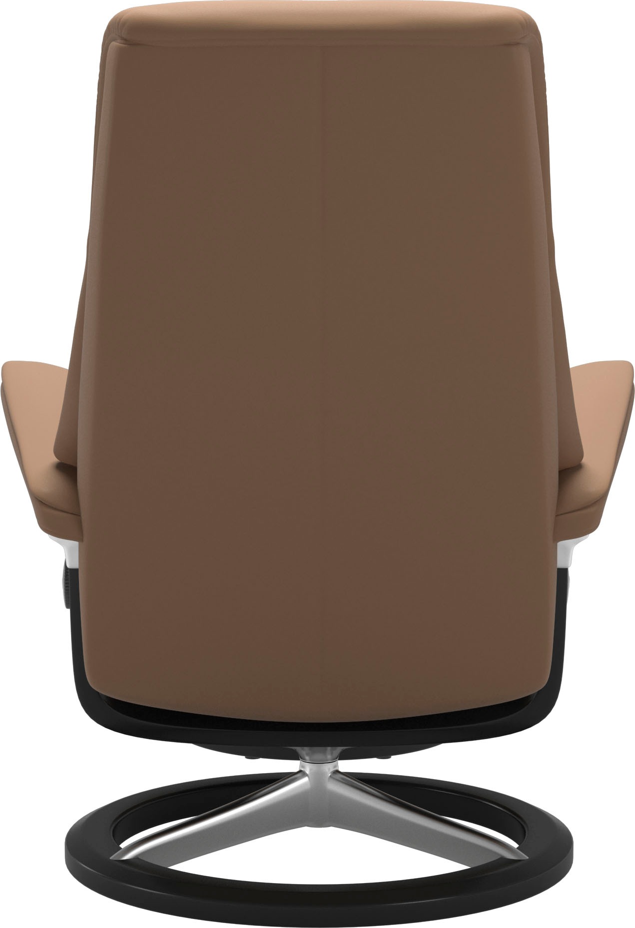 Stressless® Relaxsessel »View«, (Set, Relaxsessel mit Hocker), mit Signature Base, Größe S,Gestell Schwarz