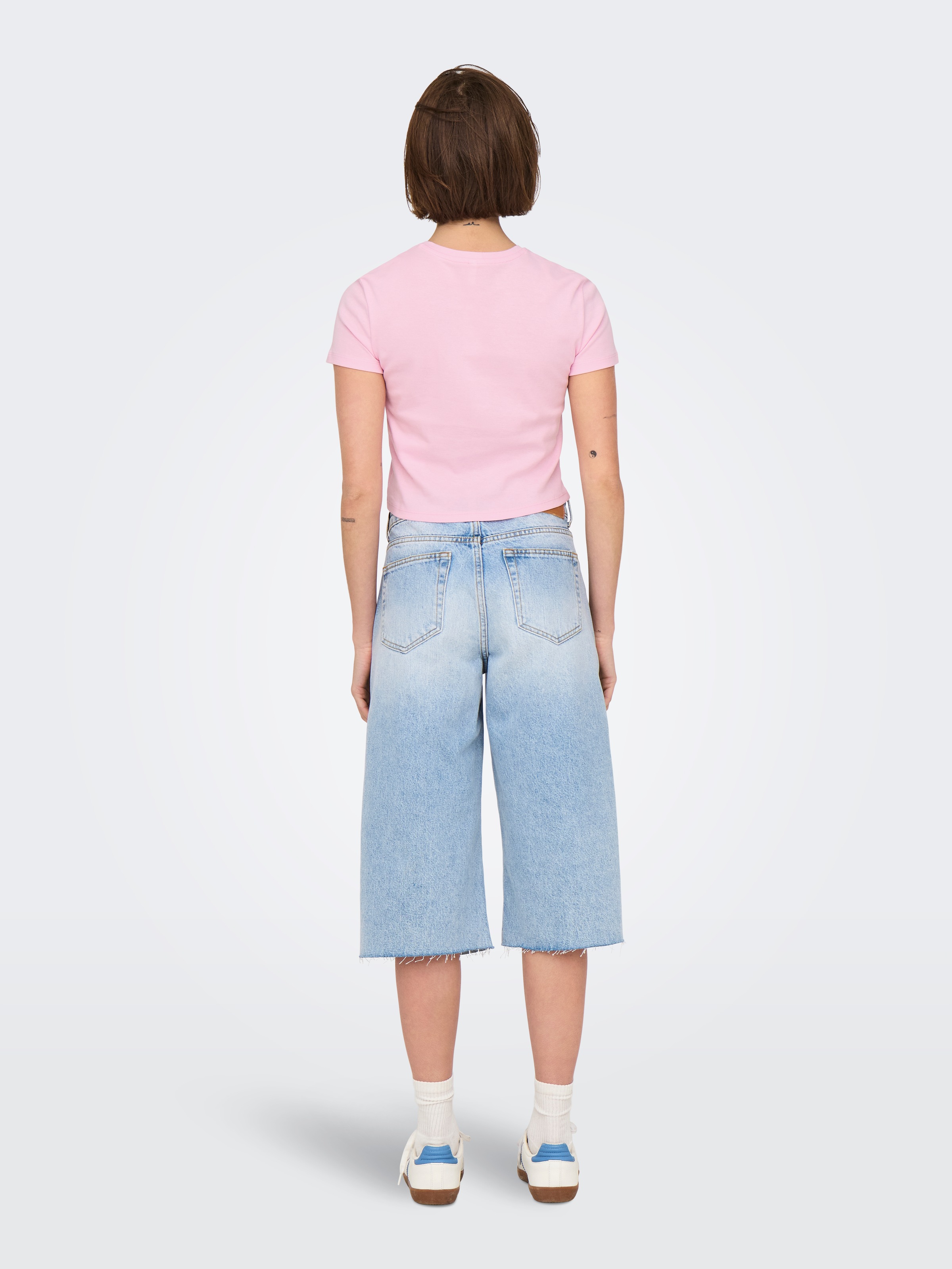 ONLY Kurzarmshirt »ONLKIRA S/S BLING O-NECK SHORT TOP JRS«