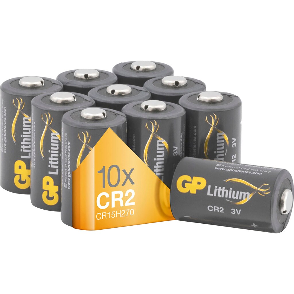 GP Batteries Batterie »10er Pack CR2 Lithium«, CR2, 3 V, (Set, 10 St.)