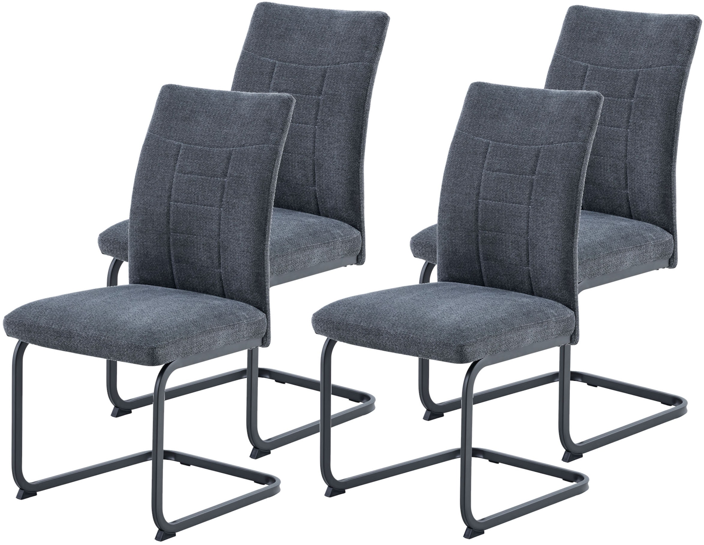 HELA Freischwinger »AUGUSTA« (Set) 4 Stk.XL-Sitzbreite, Wellenfederung, 140 günstig online kaufen