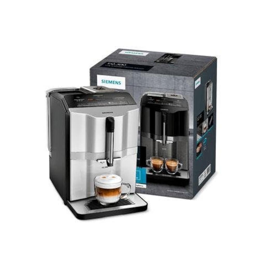 SIEMENS Kaffeevollautomat »EQ.300 TI353501DE«, einfache Zubereitung, 5 Kaffee-Milch-Getränke, LCD-Dialog-Display