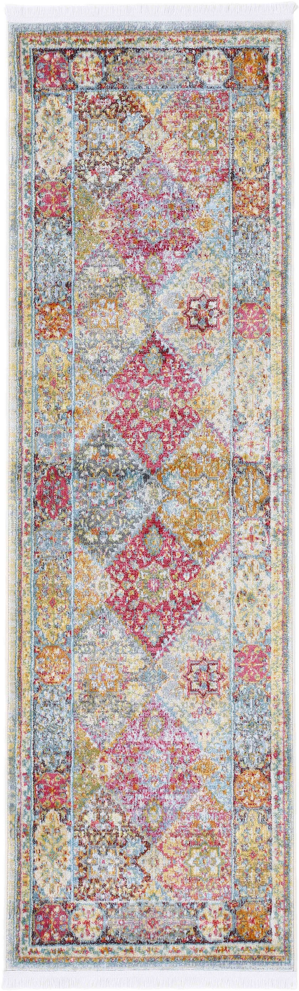 carpetfine Teppich »Harleen, auch als Läufer«, rund, 8 mm Höhe, Vintage Loo günstig online kaufen