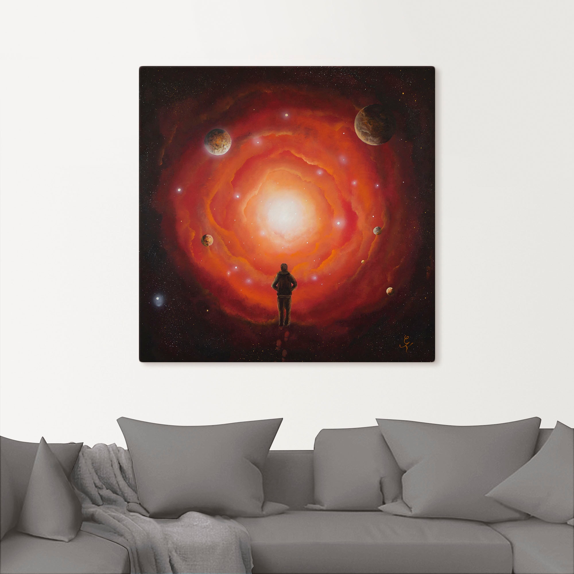 Artland Wandbild »Ausblick«, Bilder von Planeten, (1 St.), als Alubild, Leinwandbild, Wandaufkleber oder Poster in versch. Größen