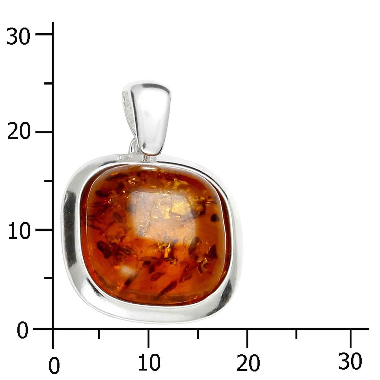 OSTSEE-SCHMUCK Kettenanhänger »Ostsee-Schmuck Anhänger Classic 14x14 mm« (1 Stk. tlg.)