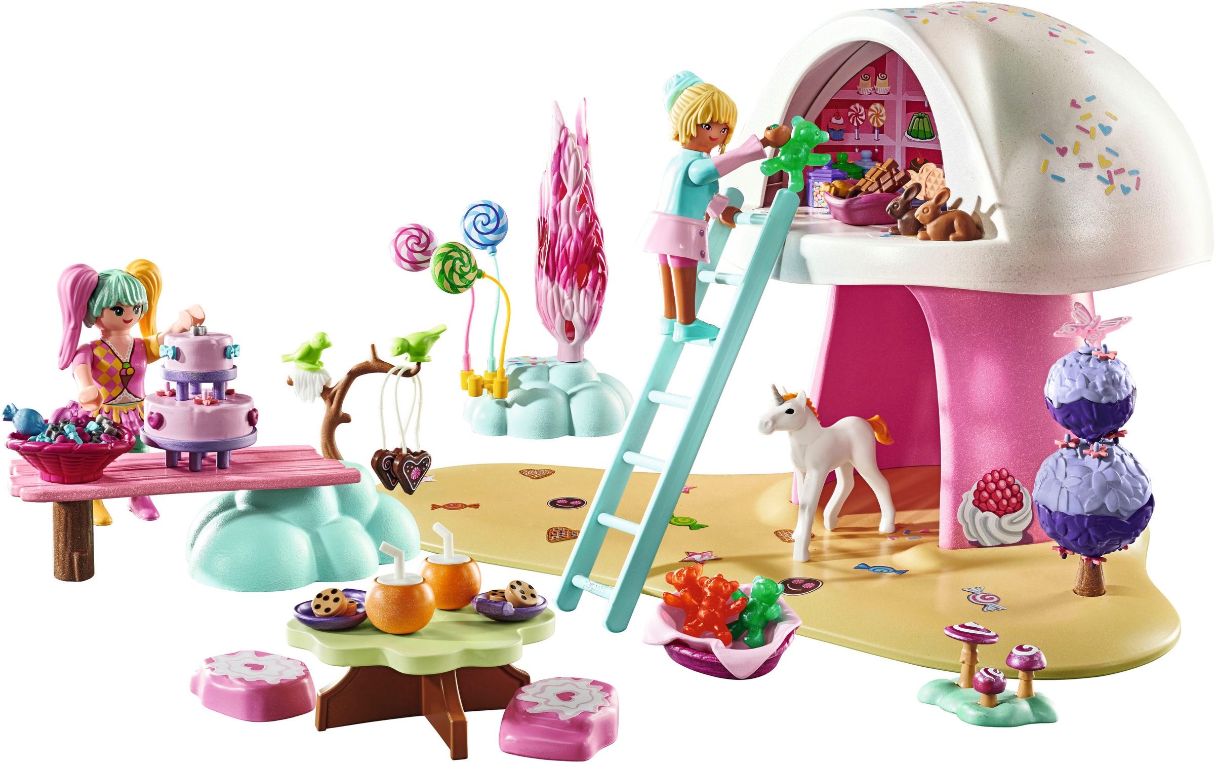 Playmobil® Konstruktions-Spielset »Zuckersüßes Paradies (71579), Princess Magic«, (129 St.), Made in Europe