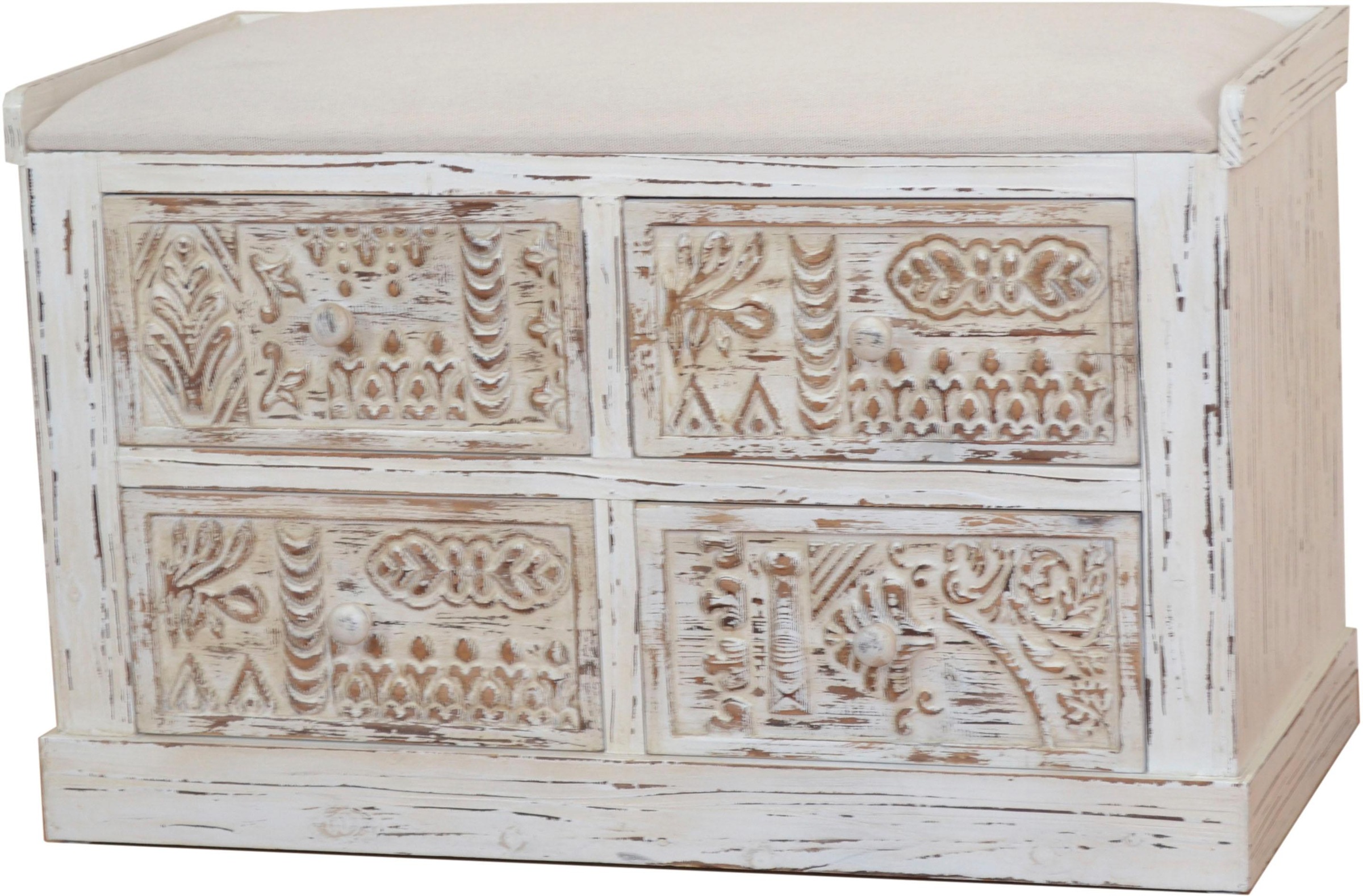 HOFMANN LIVING AND MORE Sitzbank Maße (B/T/H): (80/40/50) weiß