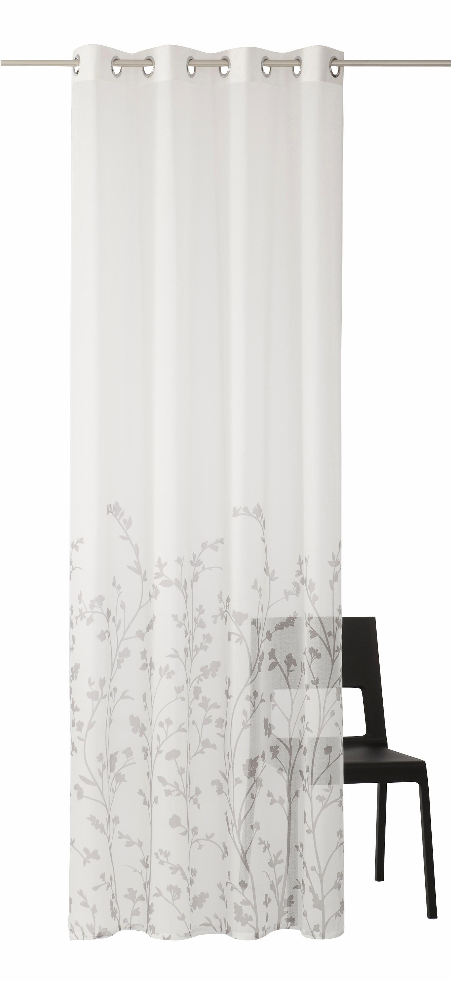 my home Gardine »Yalinga« Ösen 1 Stk. tlg. Vorhang, Fertiggardine, transpar günstig online kaufen