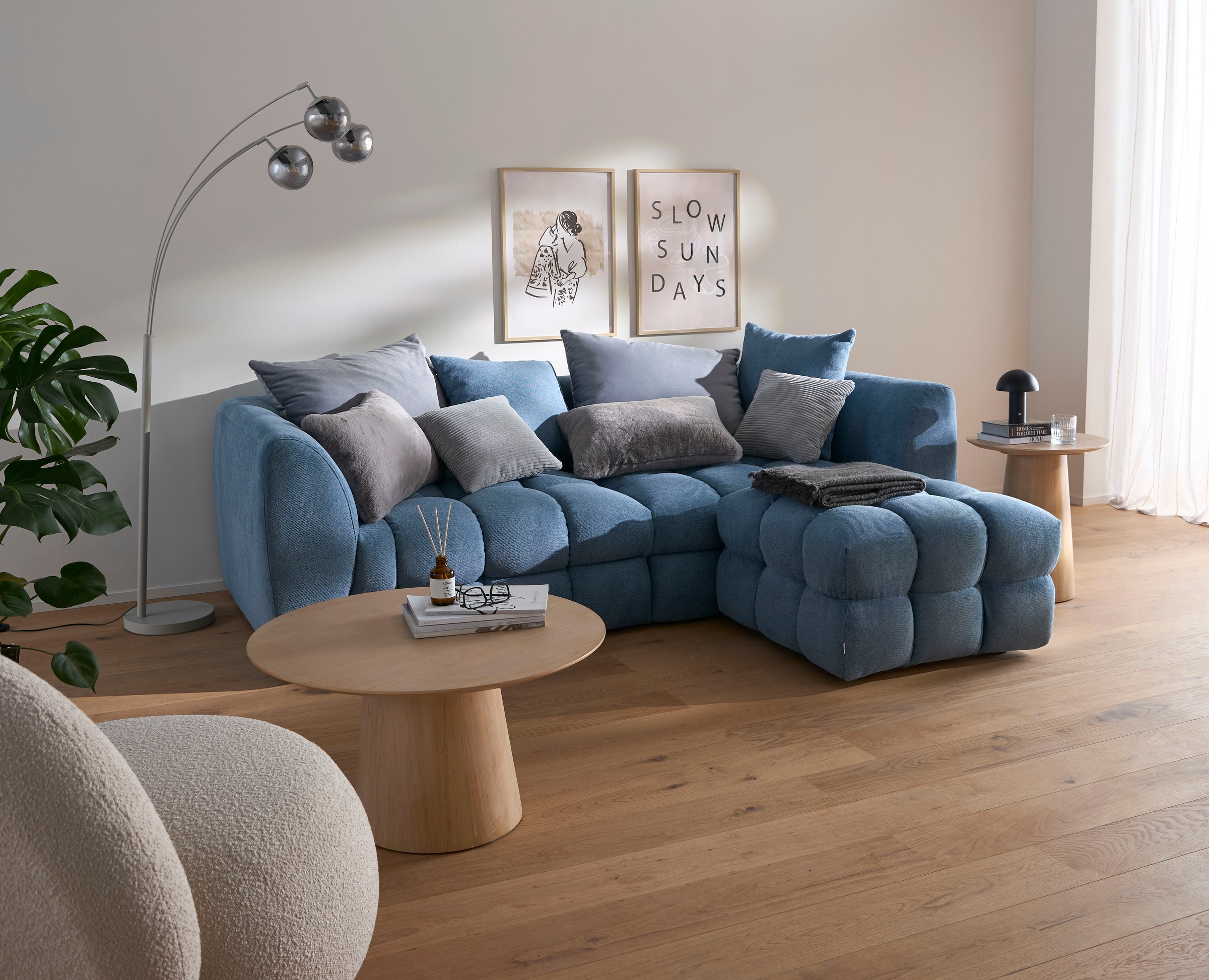 s.Oliver Big-Sofa »COBBO 3-Sitzer Design-Sofa Bubble-Optik, Maße B/T/H: 259 günstig online kaufen
