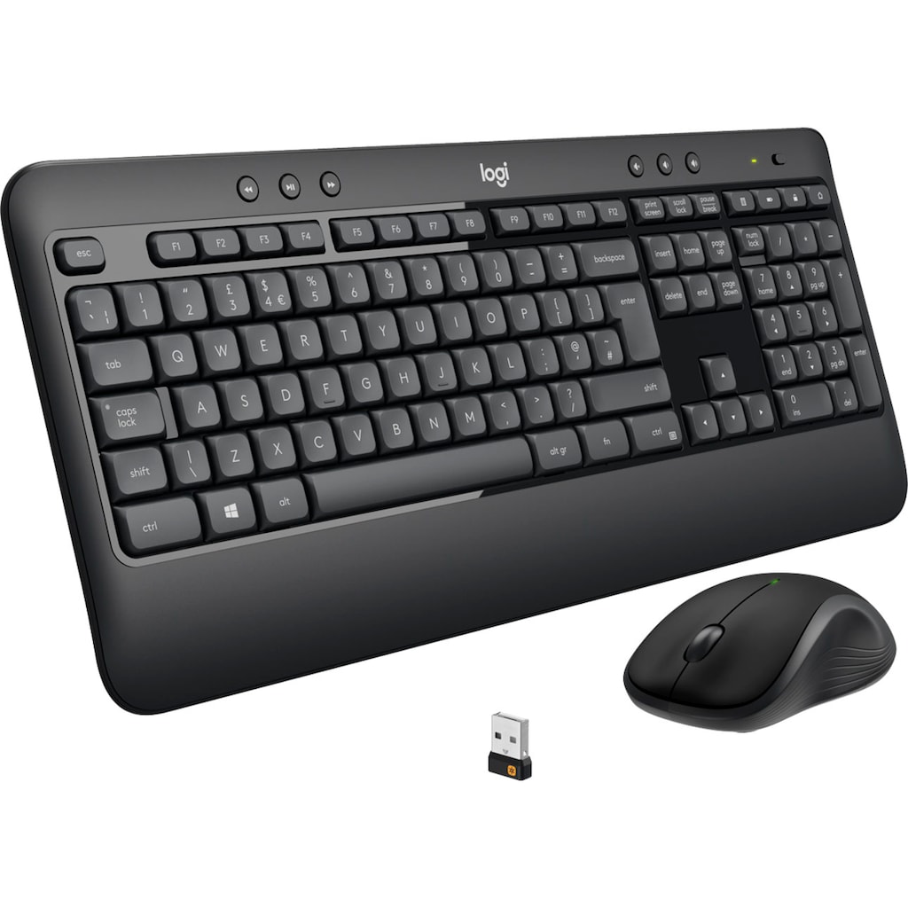 Logitech Tastatur- und Maus-Set »MK540 ADVANCED Kabellose«, für Windows, USB, Sondertasten, 3 Jahre Batterielaufzeit, PC, Laptop