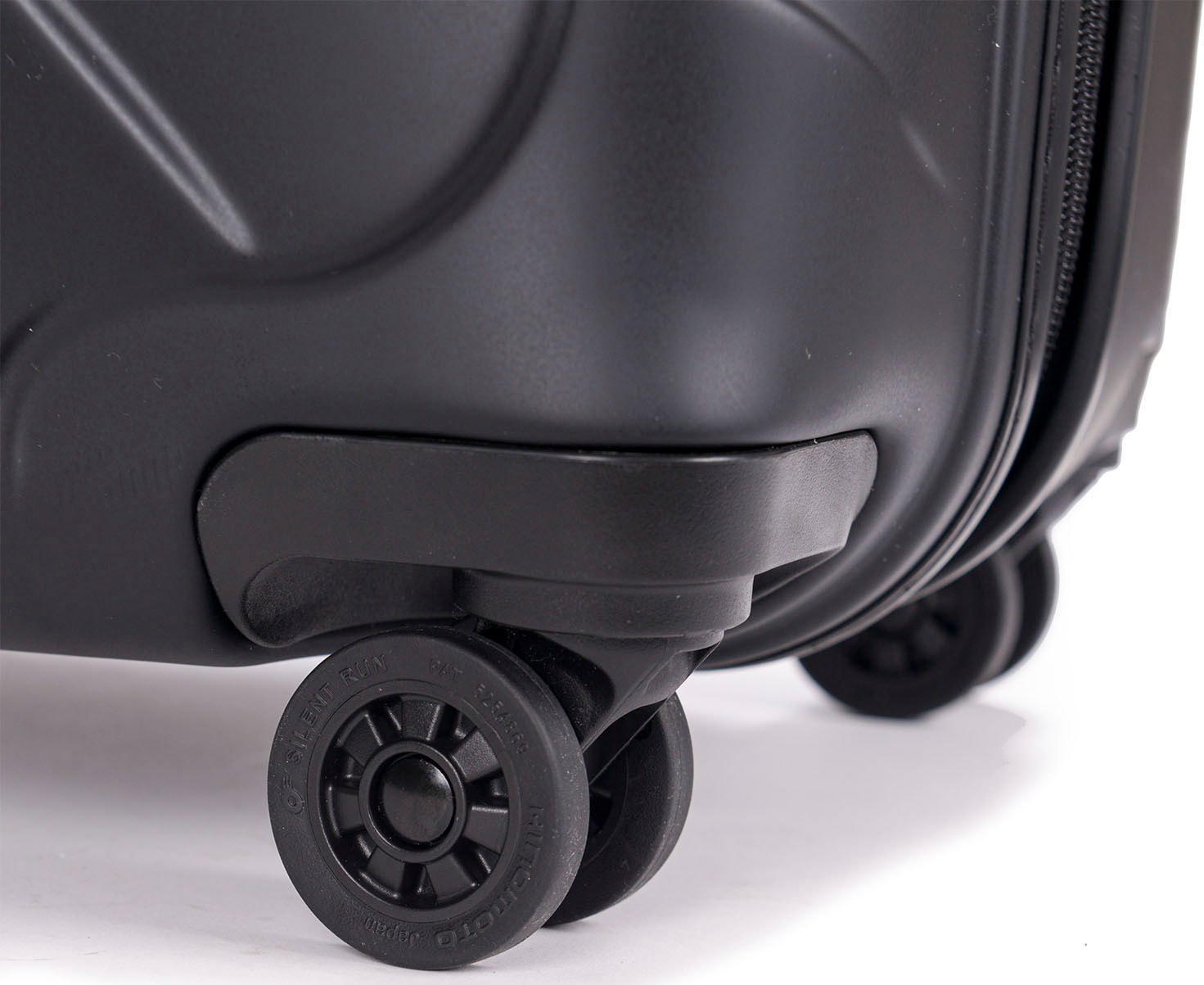 Stratic Hartschalen-Trolley »Leather&More L, matt black«, 4 Rollen, Reisekoffer großer Koffer Aufgabegepäck TSA-Zahlenschloss
