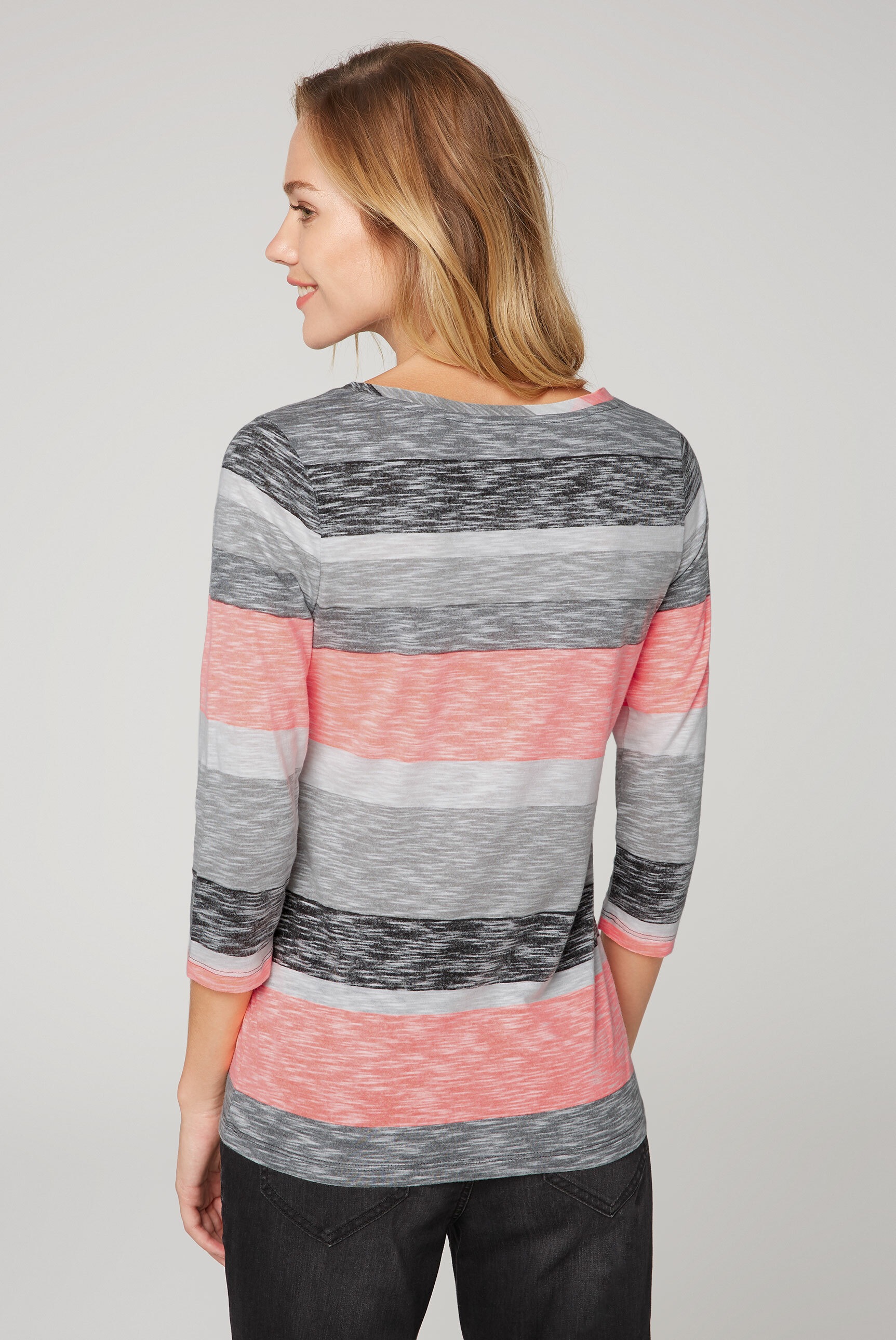 SOCCX 3/4-Arm-Shirt, aus Baumwolle