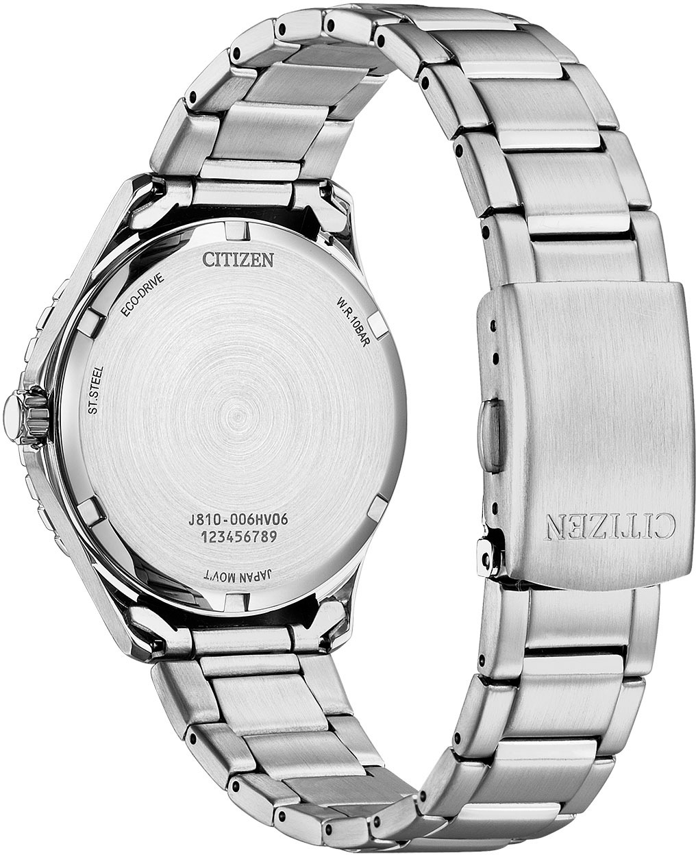 Citizen Solaruhr, Armbanduhr, Herrenuhr, Damenuhr, Edelstahlarmband, bis 10 bar wasserd.