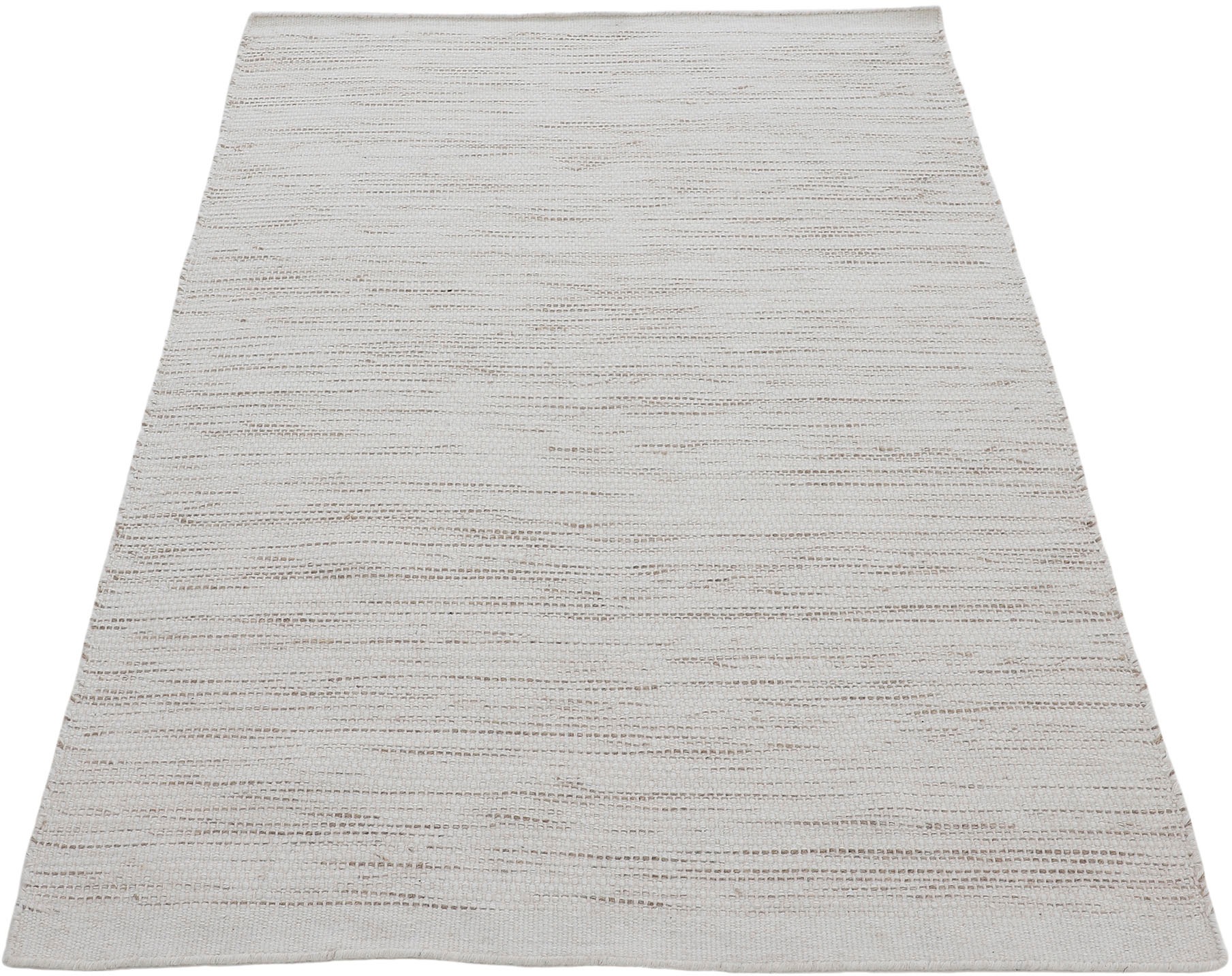 carpetfine Wollteppich »Mona«, rechteckig, 5 mm Höhe, Wolle, Wendeteppich aus Wolle/Baumwolle, Wohnzimmer