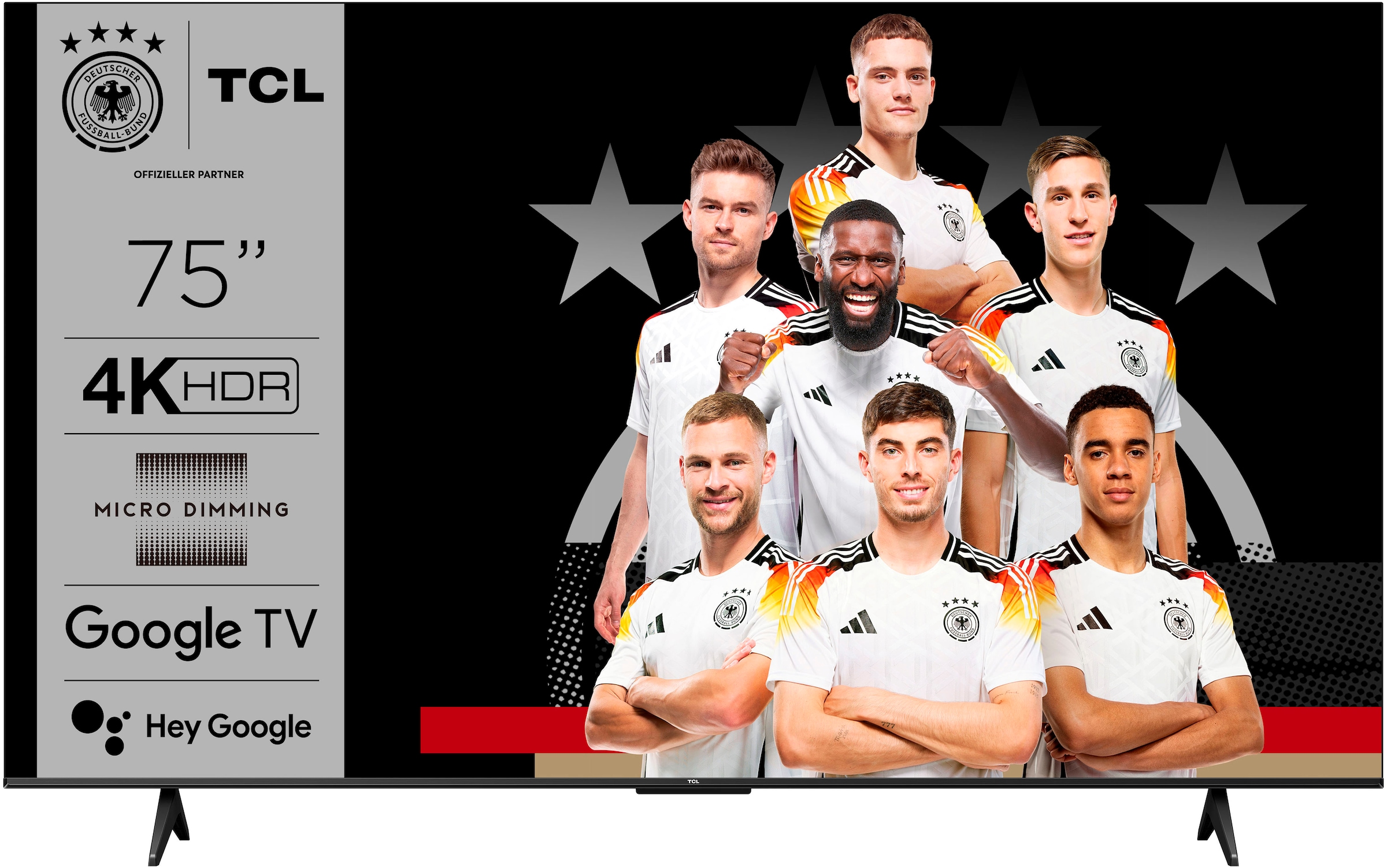 TCL LED-Fernseher »75V6BX1«, 4K Ultra HD, Google TV-Smart-TV