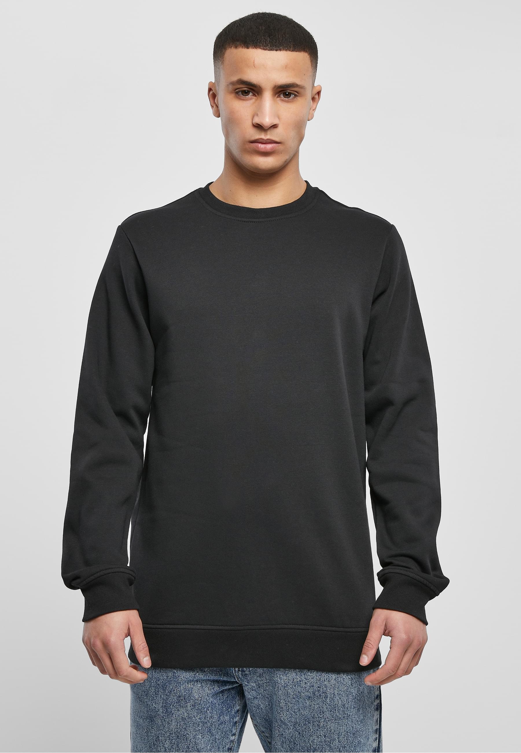 URBAN CLASSICS Rundhalspullover »Urban Classics Herren Basic Terry Crew« 1 Stk.