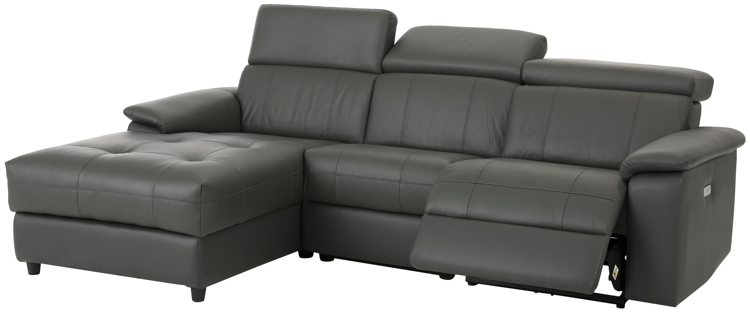 Home affaire Ecksofa »Binado, L-Form,«, mit manueller oder elektrischer Relaxfunktion mit USB-Anschluss