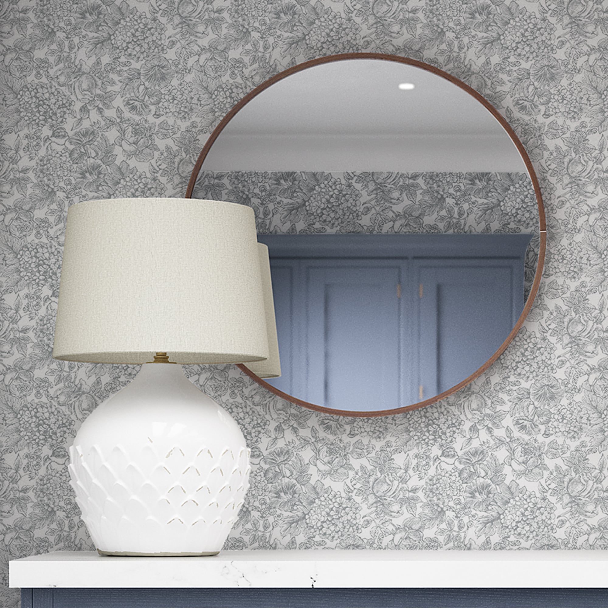 LAURA ASHLEY Vliestapete »Louise« geblümt glatt 10mx52cm (ca. 5m2)