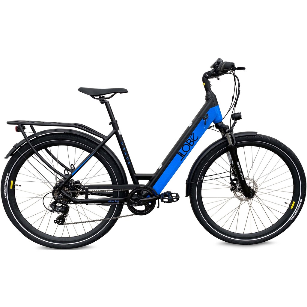 LLobe E-Bike »Yukon Lady 28"«, 7 Gang, Shimano, Heckmotor 250 W