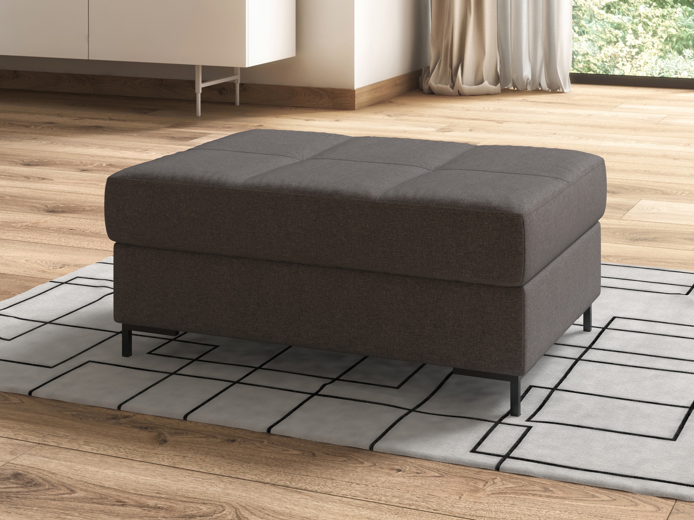 DOMO collection Polsterhocker »Capelo«, inklusive Federkern