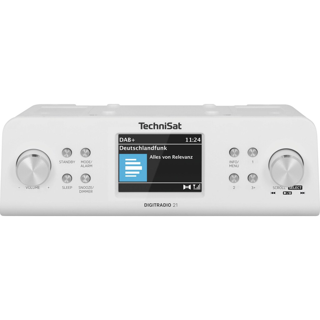 TechniSat Küchen-Radio »DIGITRADIO 21«, (A2DP Bluetooth-AVRCP Bluetooth Digitalradio (DAB+)-UKW mit RDS 2 W), Unterbau-Radio-Küchen-Radio