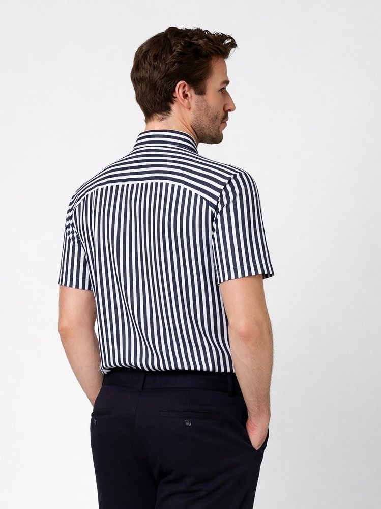 DESOTO Kurzarmhemd »Casual Kent 1/2« Jerseyhemd, slim fit, Kentkragen, bügelfrei