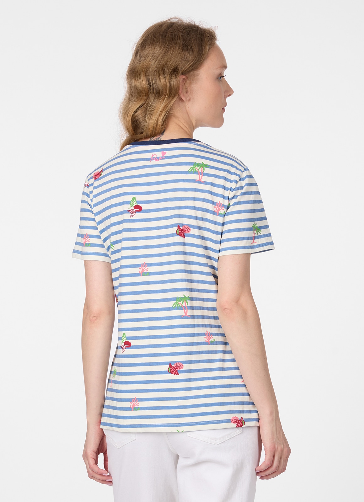 Ragwear T-Shirt »MINTTA STRIPES« Klassischer Fit mit Streifen und Allover-Print