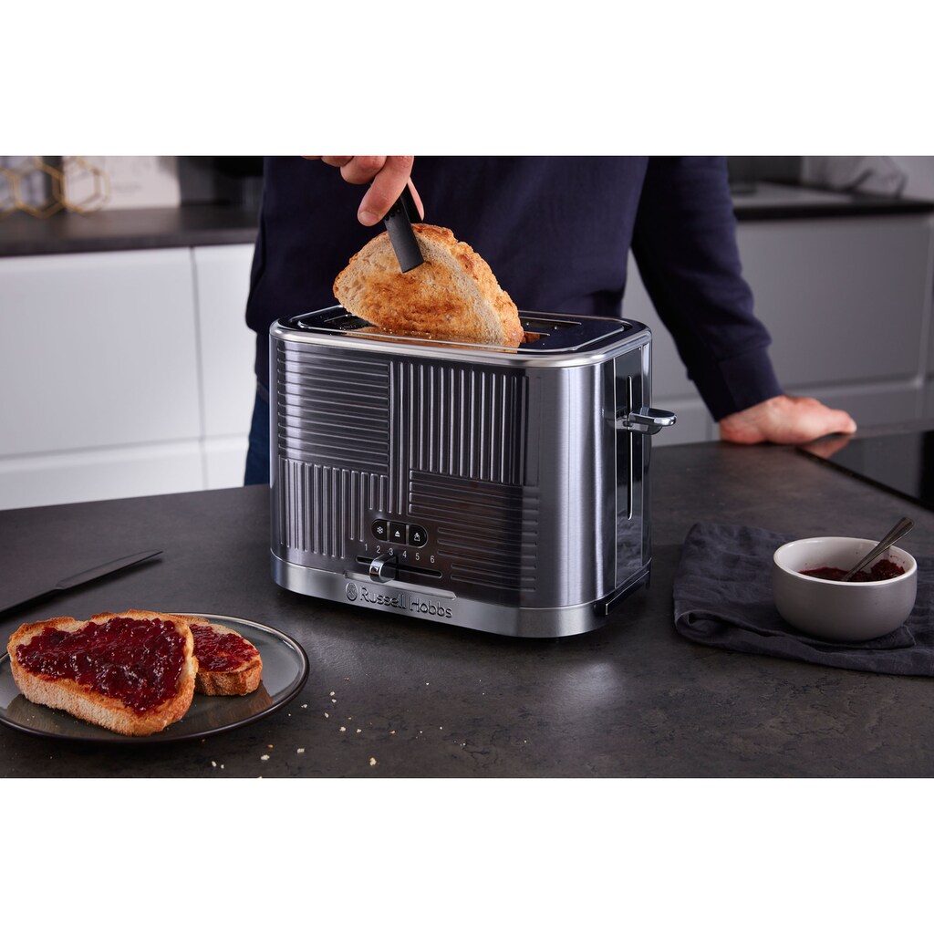 RUSSELL HOBBS Toaster »Geo Steel 25250-56«, 2 kurze Schlitze, 1640 W