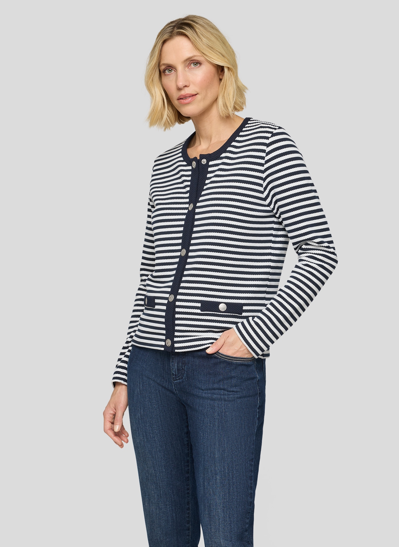 Rabe Blouson mit Streifen Muster