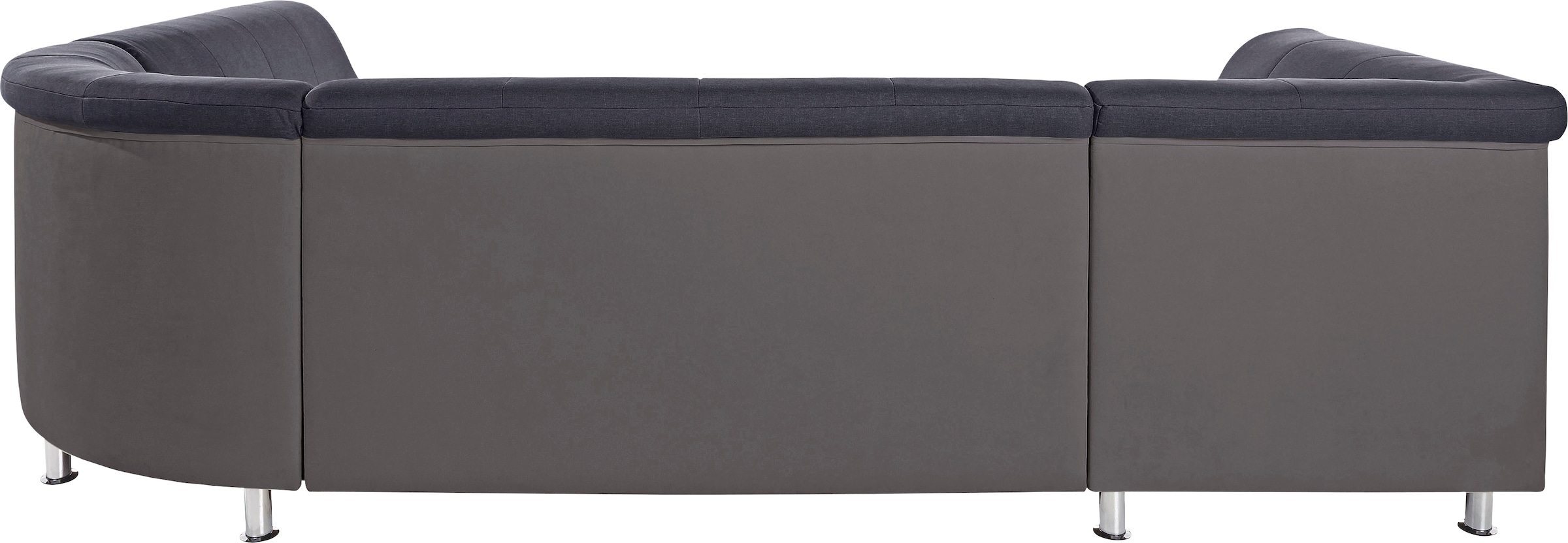 TRENDMANUFAKTUR Wohnlandschaft »Rondo 3, zeitlos und modern, im Materialmix, U-Form« wahlweise für mehr Komfort mit Federkern, wahlweise mit Bettfunktion