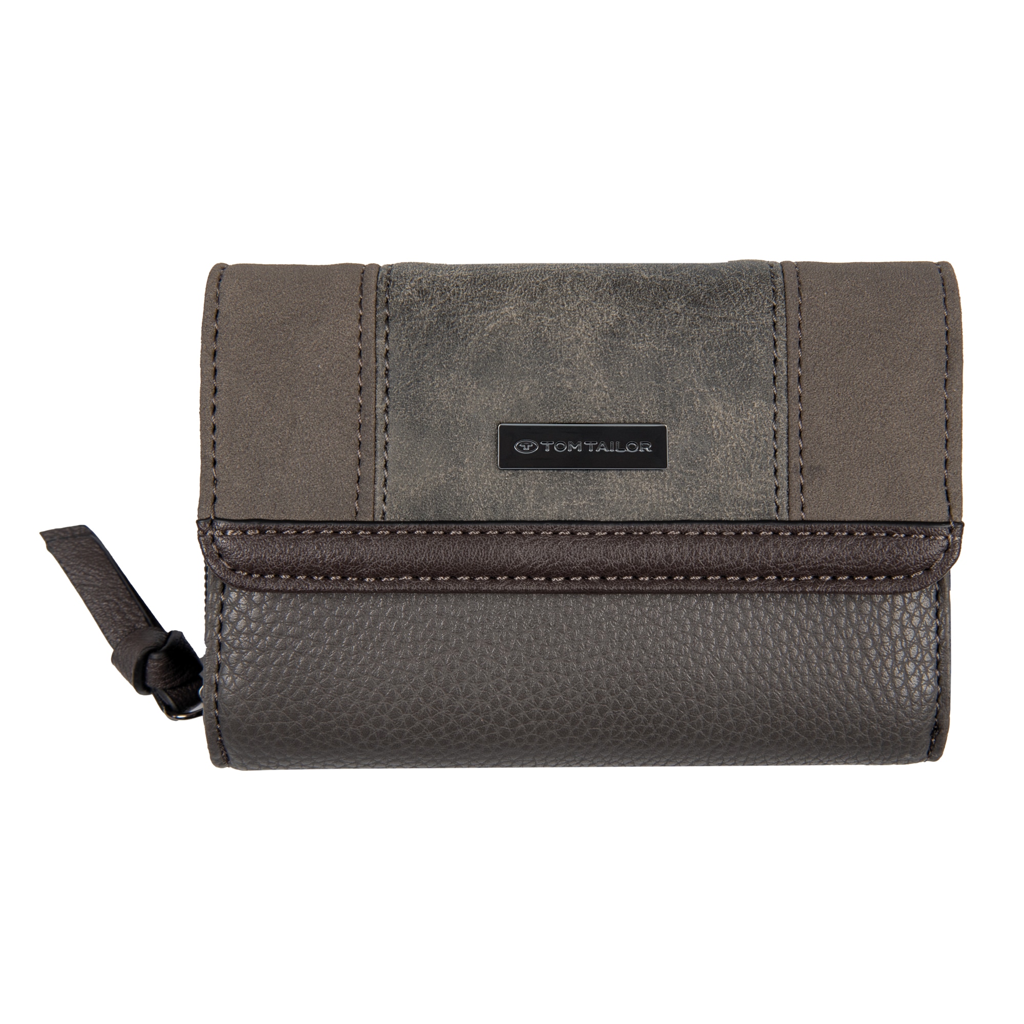 TOM TAILOR Geldbörse »Juna«, soft genarbtes ledriges Material mit glänzenden Metall-Accessoires