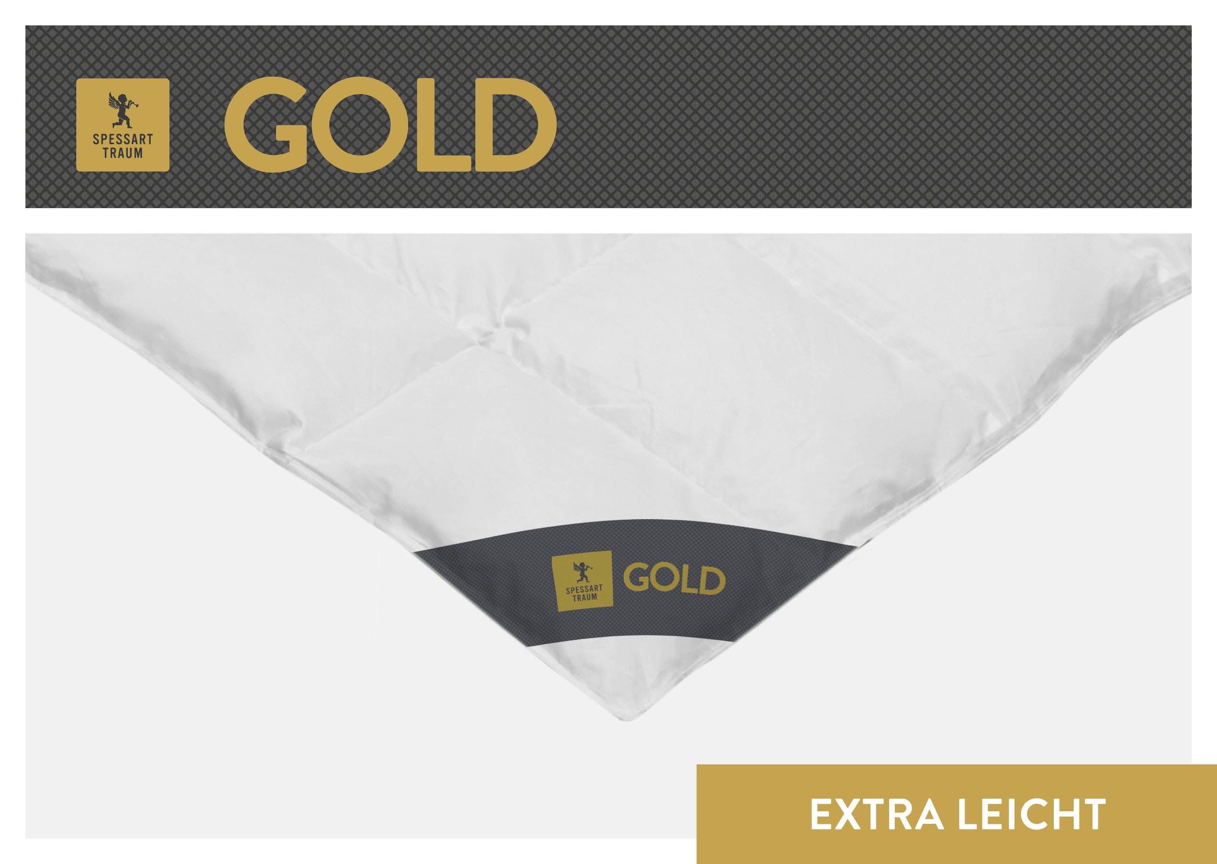 SPESSARTTRAUM Gänsedaunenbettdecke »Gold« extraleicht Füllung 100Gaensedaunen 1 Stk. tlg. hergestellt in Deutschland, allergikerfreundlich