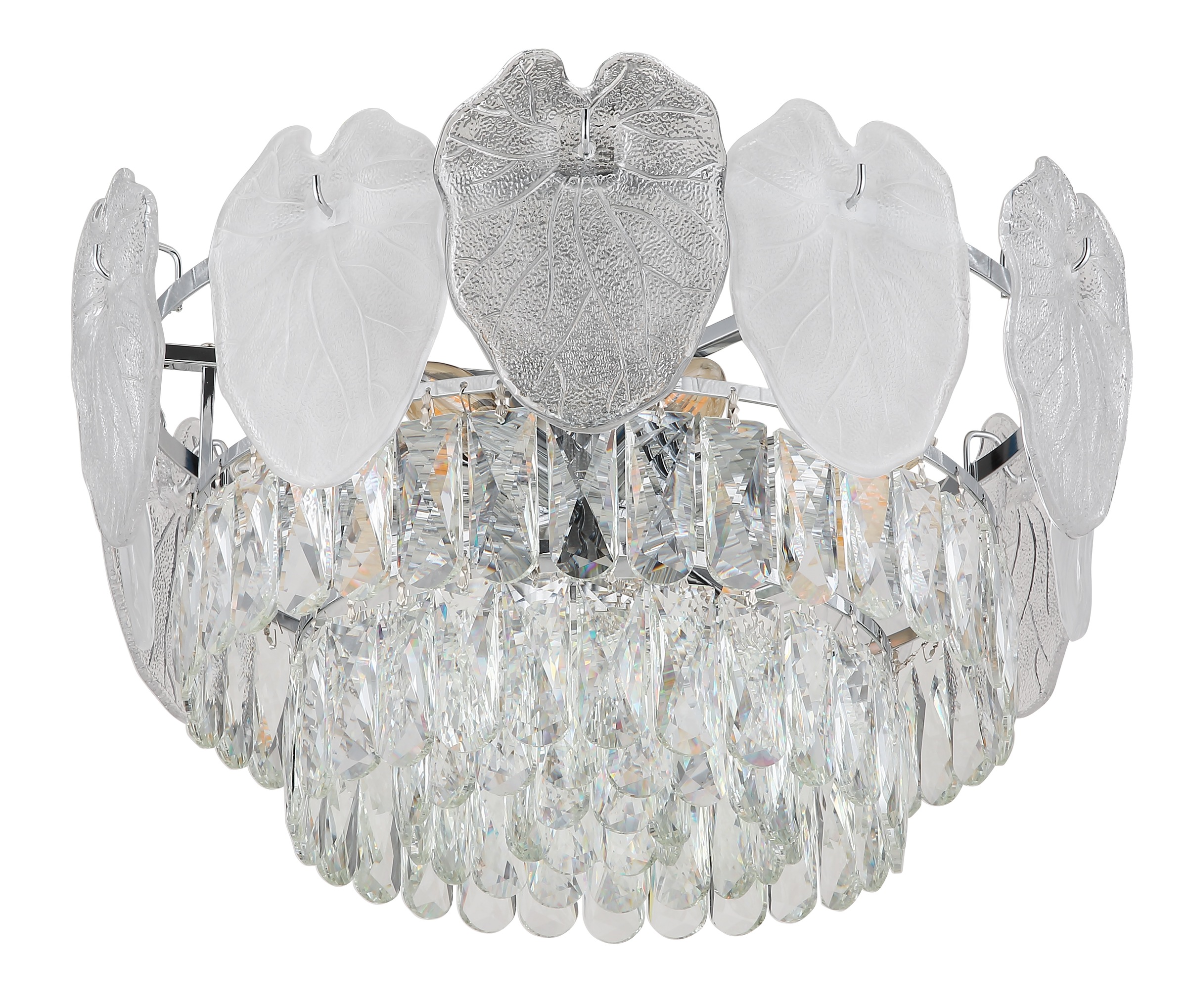 GLOBO LIGHTING Deckenleuchte »BENJAMIN« E14 1 Stk. Deckenlampe/chrom/Kristalle/elegant/Wohnzimmer