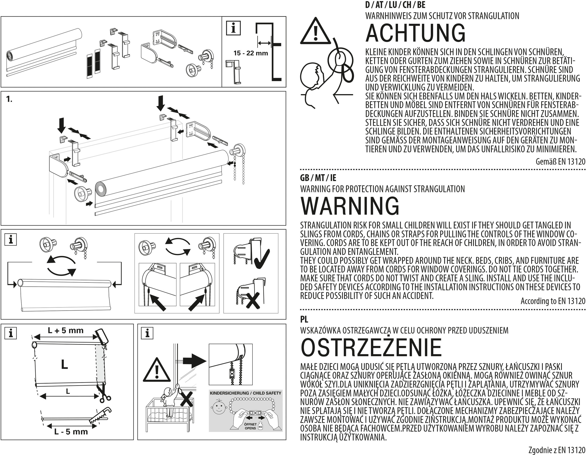 my home Seitenzugrollo »Tone«, blickdicht, Sichtschutz-Verdunkelung, mit Bohren/ohne Bohren, verspannt, Schraubmontage möglich