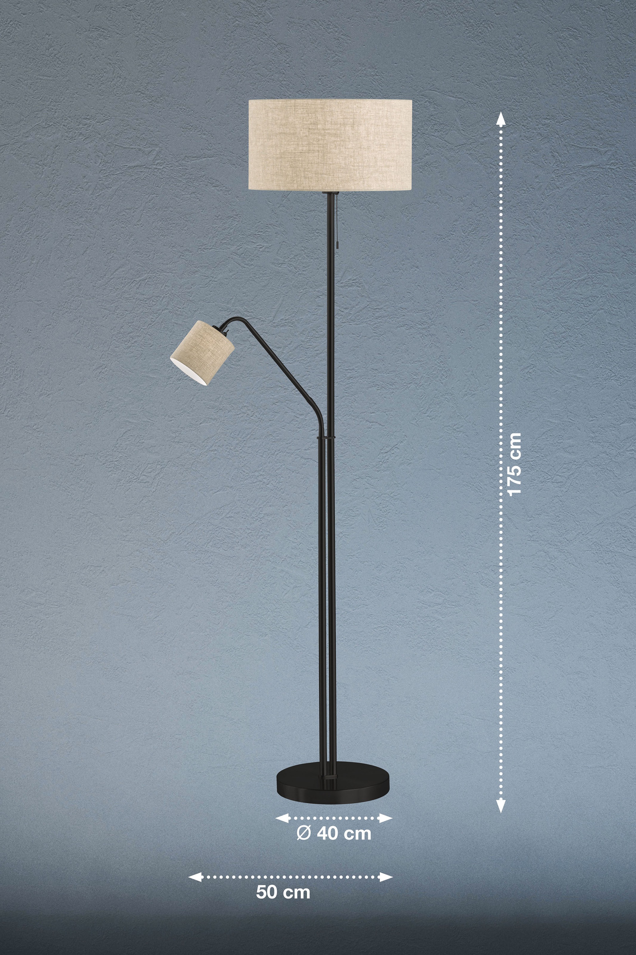 FISCHER & HONSEL Stehlampe »Lotti«, 4 flammig, Leuchtmittel E27 | ohne Leuchtmittel