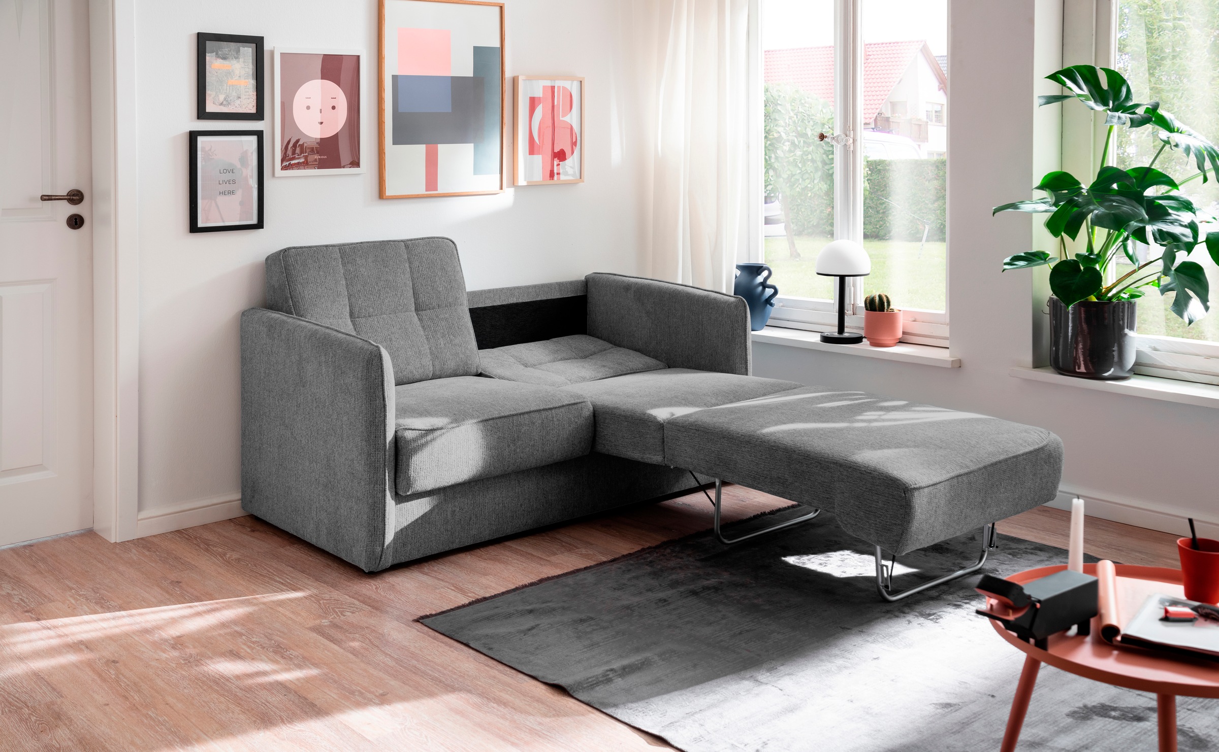 INOSIGN Schlafsofa »Milano«, zwei einzeln ausziehbare Liegefunktionen