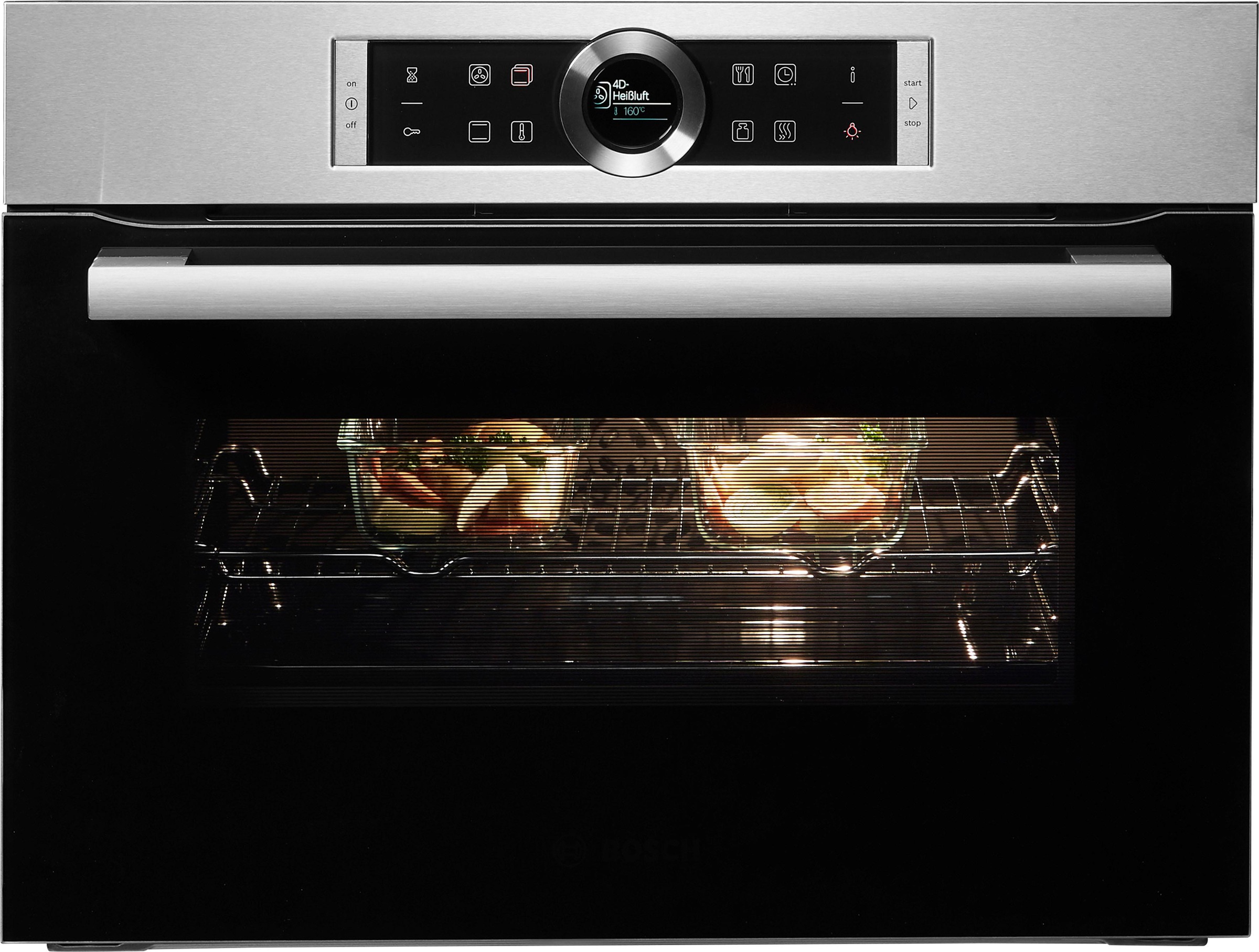 BOSCH Einbaubackofen »CBG635BS3«, 8, CBG635BS3, mit Teleskopauszug nachrüstbar, ecoClean Direct