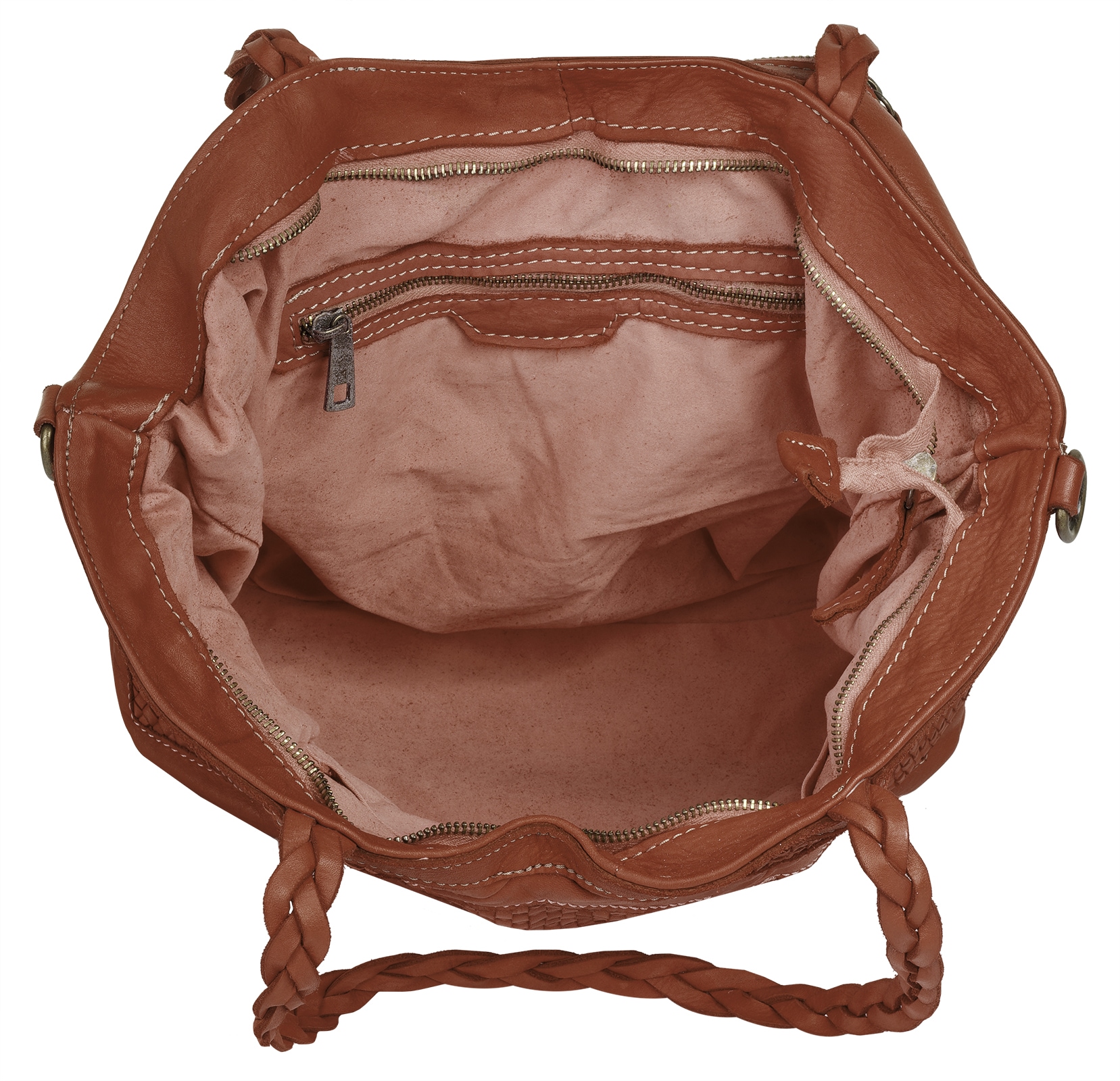 Samantha Look Shopper echt Leder, Made in Italy