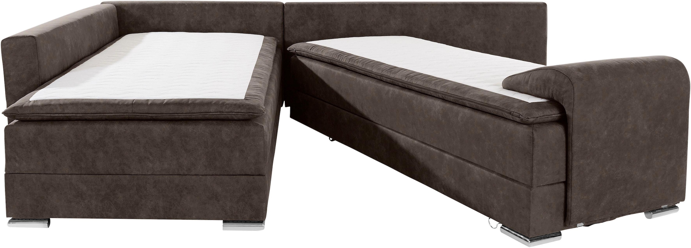 INOSIGN Ecksofa »Night & Day L-Form«, mit Boxspring Bettfunktion 180x200 cm, Dauerschläfer