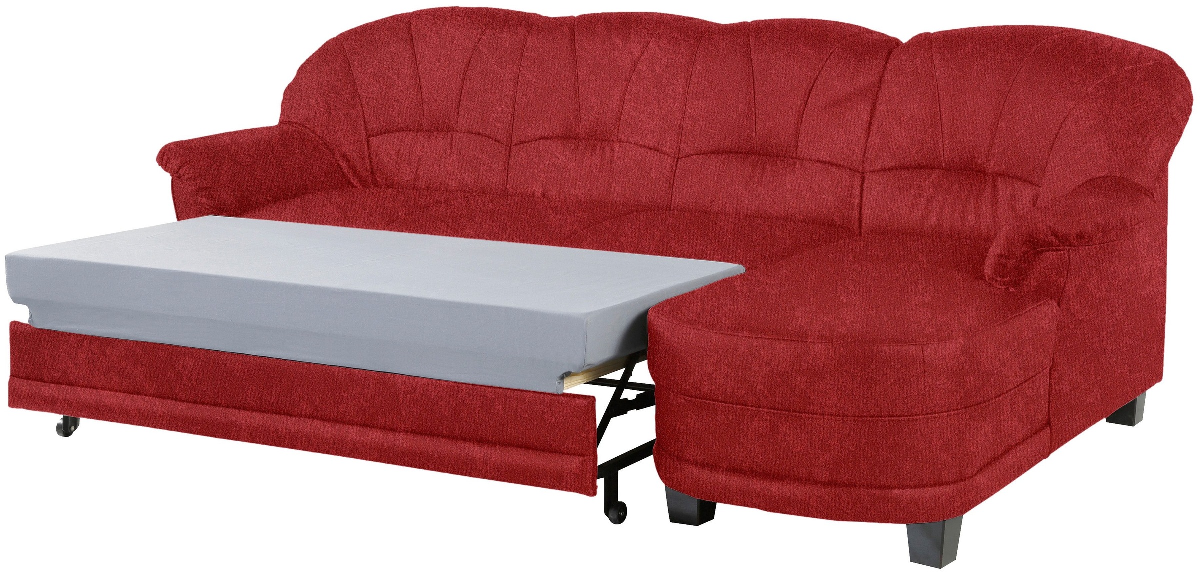 Home affaire Ecksofa »Camelita, Landhaus Sofa, 2 Varianten: Recamiere- oder Ottomane, L-Form«, wahlweise mit Bettfunktion