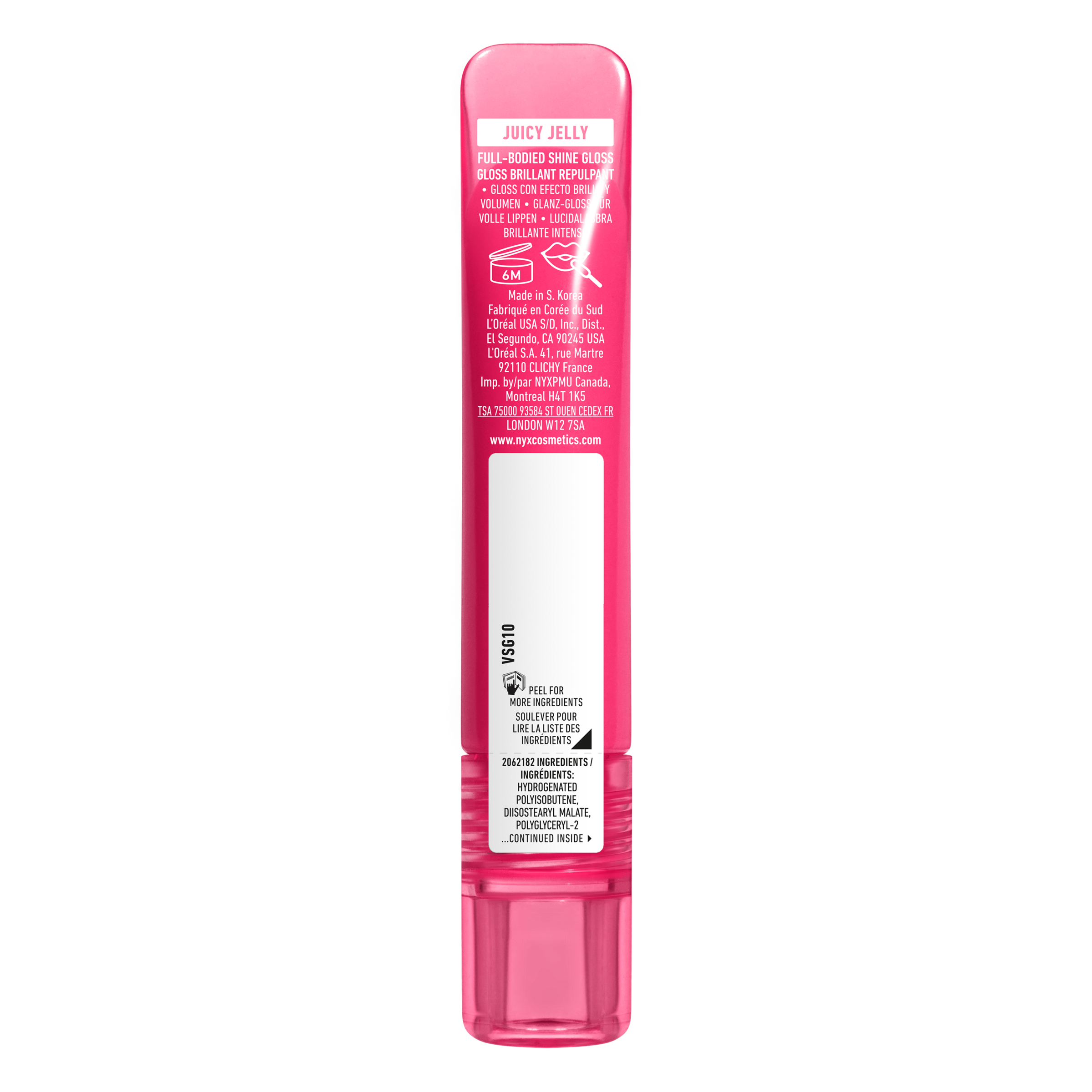 NYX PROFESSIONAL MAKEUP Lipgloss »JELLY JOB FULL BODIED SHINE GLOSS« no Filler -pflegender Gloss für optisch vollere Lippen