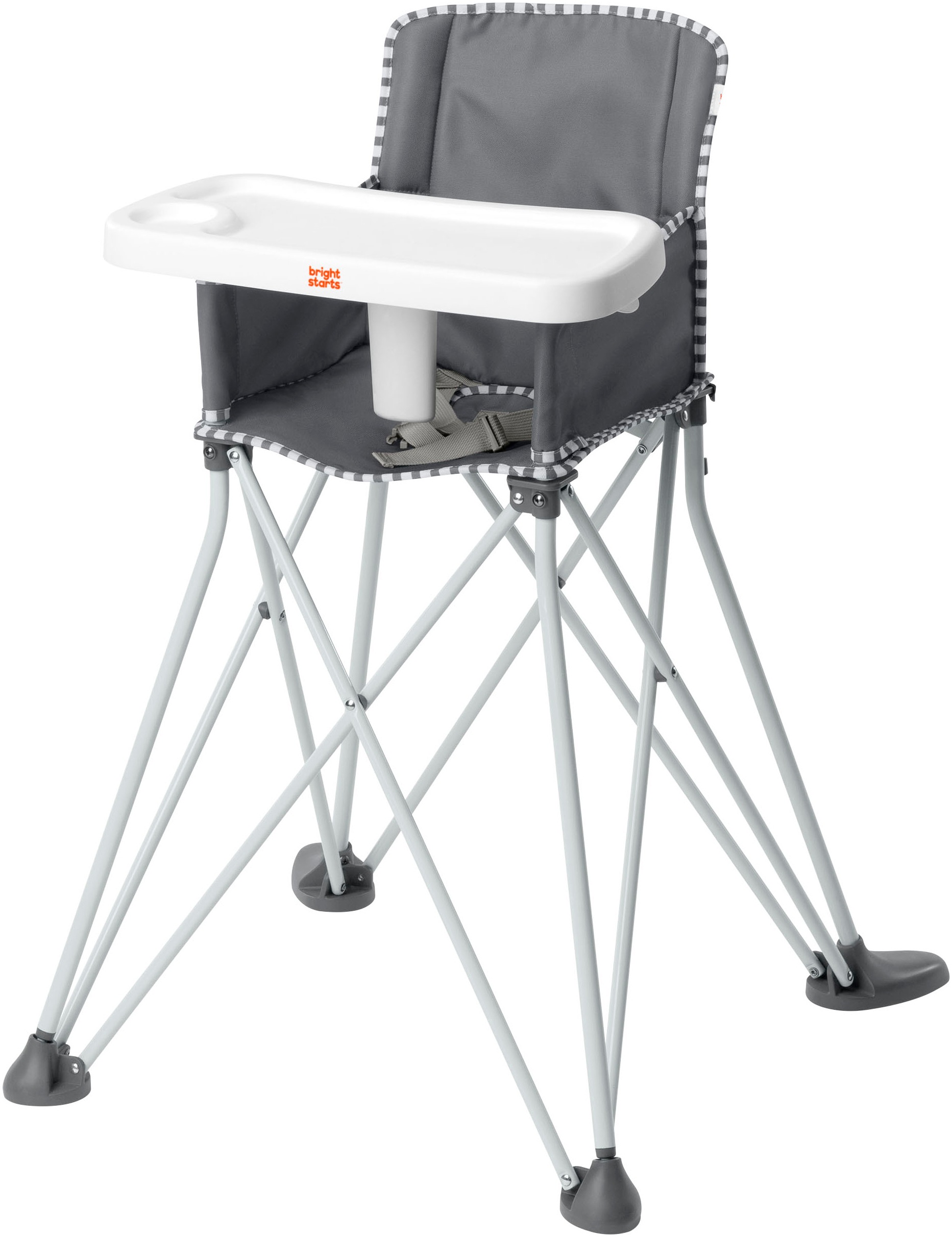 ingenuity Hochstuhl »Pop ‘N Dine Portable High Chair - Grau«, ideal für Unterwegs