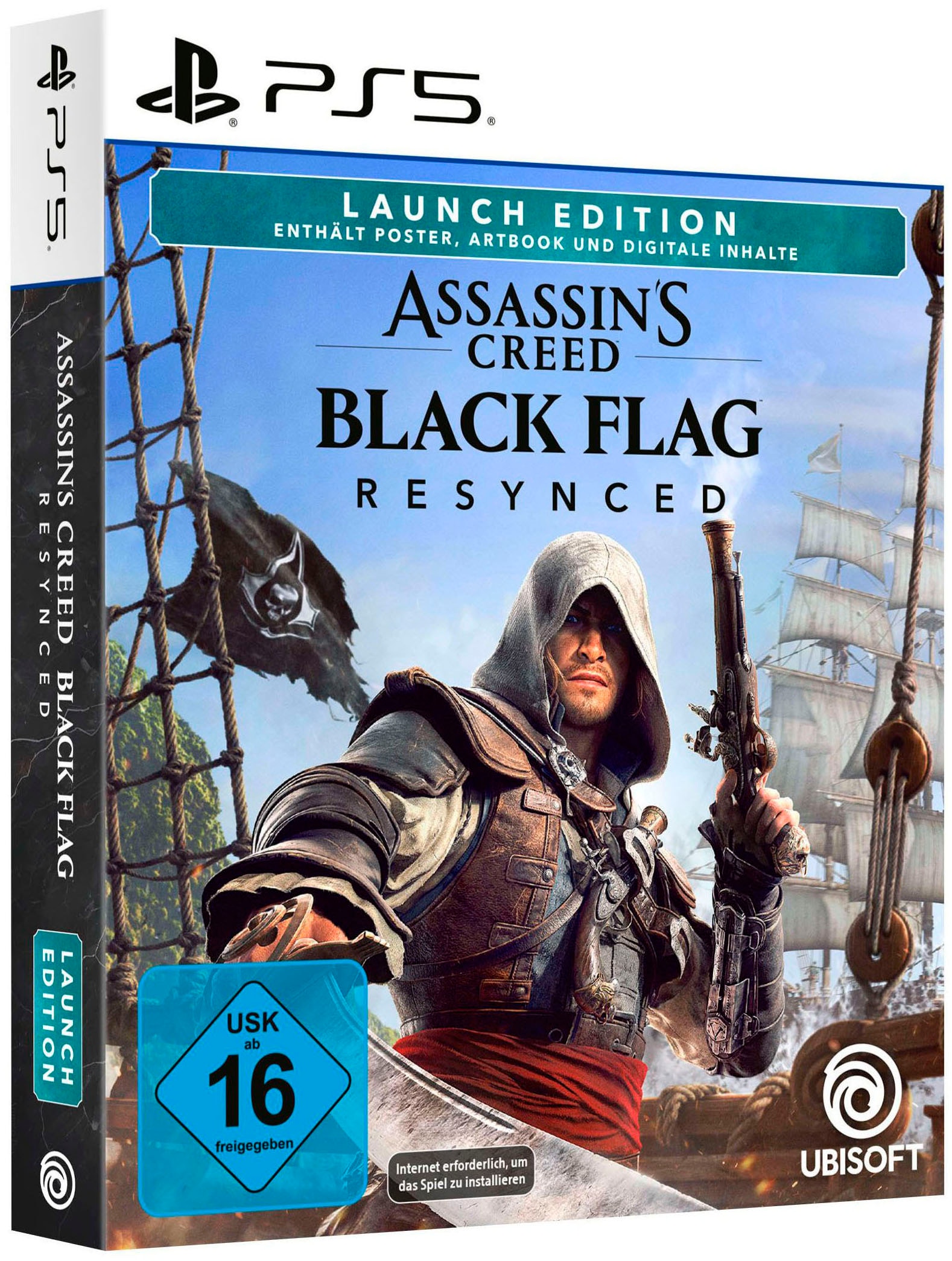 PlayStation 5 Konsolen-Set »PS5 Disk Edition (Slim) inkl. Assassin’s Creed Black Flag Resynced« 1.000 GB 1 TB